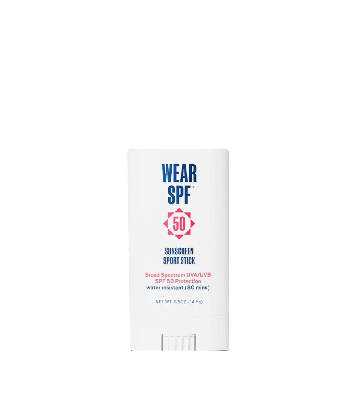 50 Sunscreen Sport Stick - Broad Spectrum SPF 50 Water & Sweat Resistant Portable Face & Body Protection - Buy Online on GoSupps.com