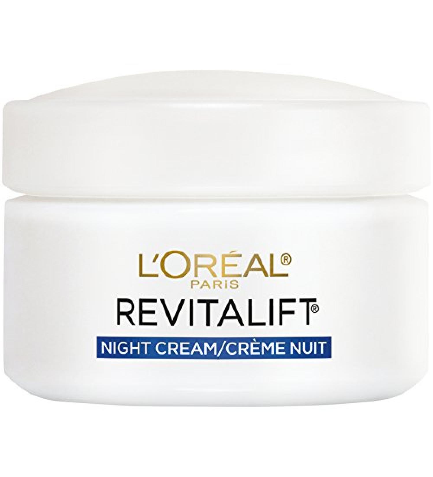 L'Oreal Paris RevitaLift Anti-Wrinkle + Firming Facial Night Cream - Best Anti-Aging Skincare for Radiant Skin | International Shipping - Buy Online on GoSupps.com
