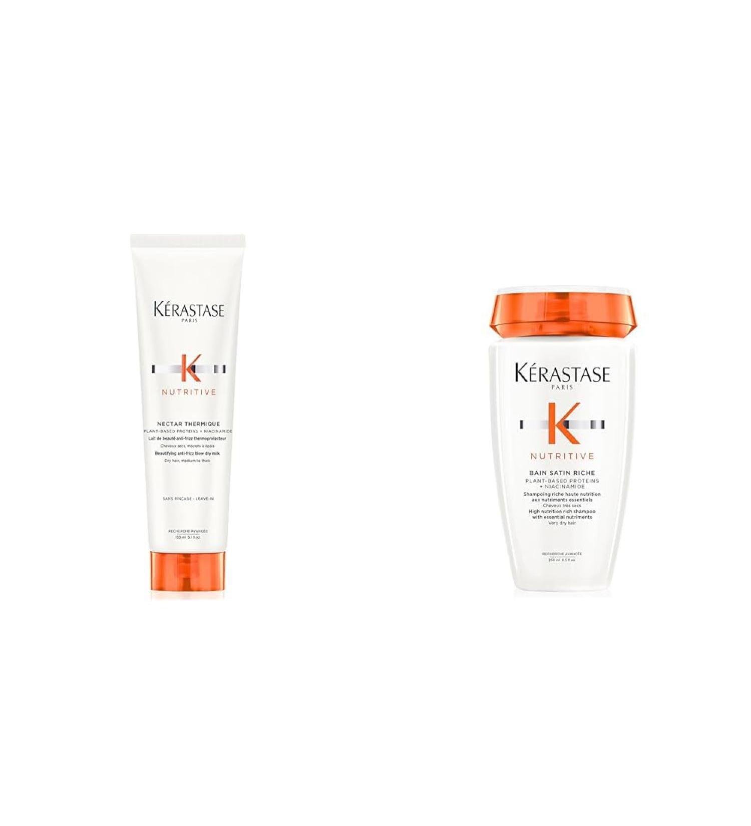 K rastase Nutritive: Nourishing Heat Protection & Shampoo for Dry Fine to Medium Hair | Enhanced Shine & Care - Buy Online on GoSupps.com