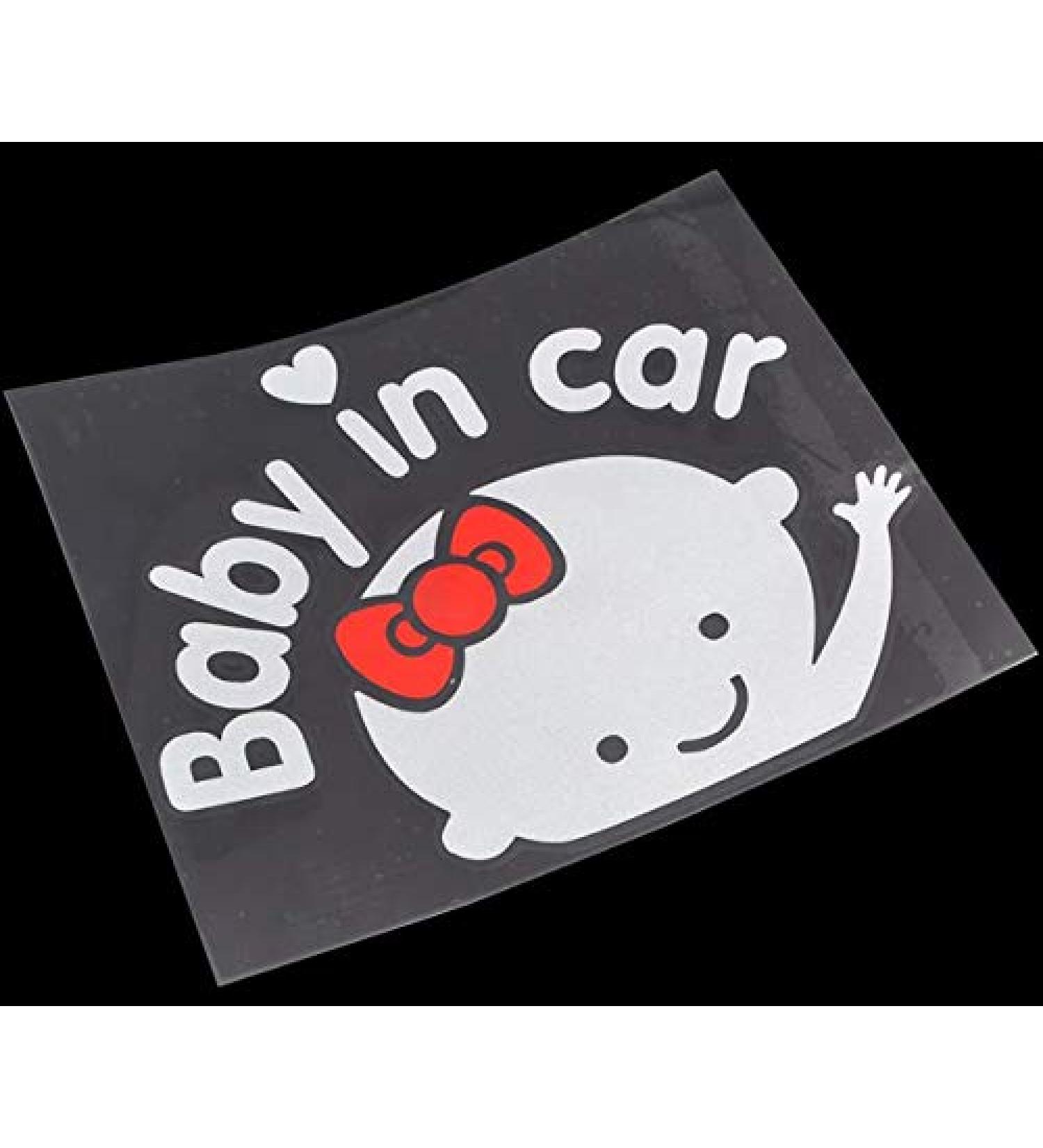 Baby on Board Car Decal Sticker - 2X Girl Sticker for Safety & Cute Vinyl Design - Buy Online on GoSupps.com