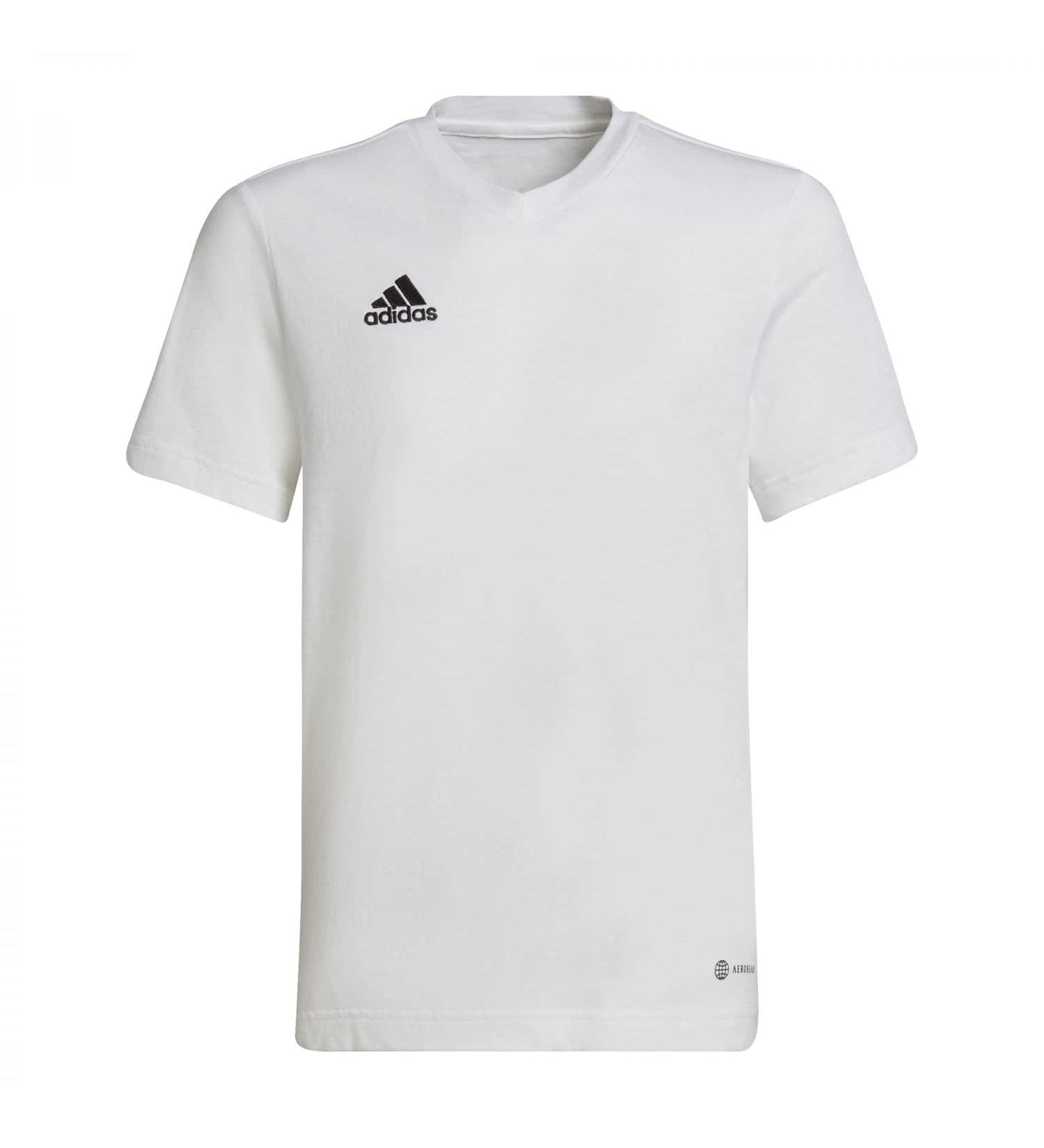 Buy adidas Unisex Entrada 22 T-Shirt for Kids (7-8 Years) - White International Shipping Available - Buy Online on GoSupps.com