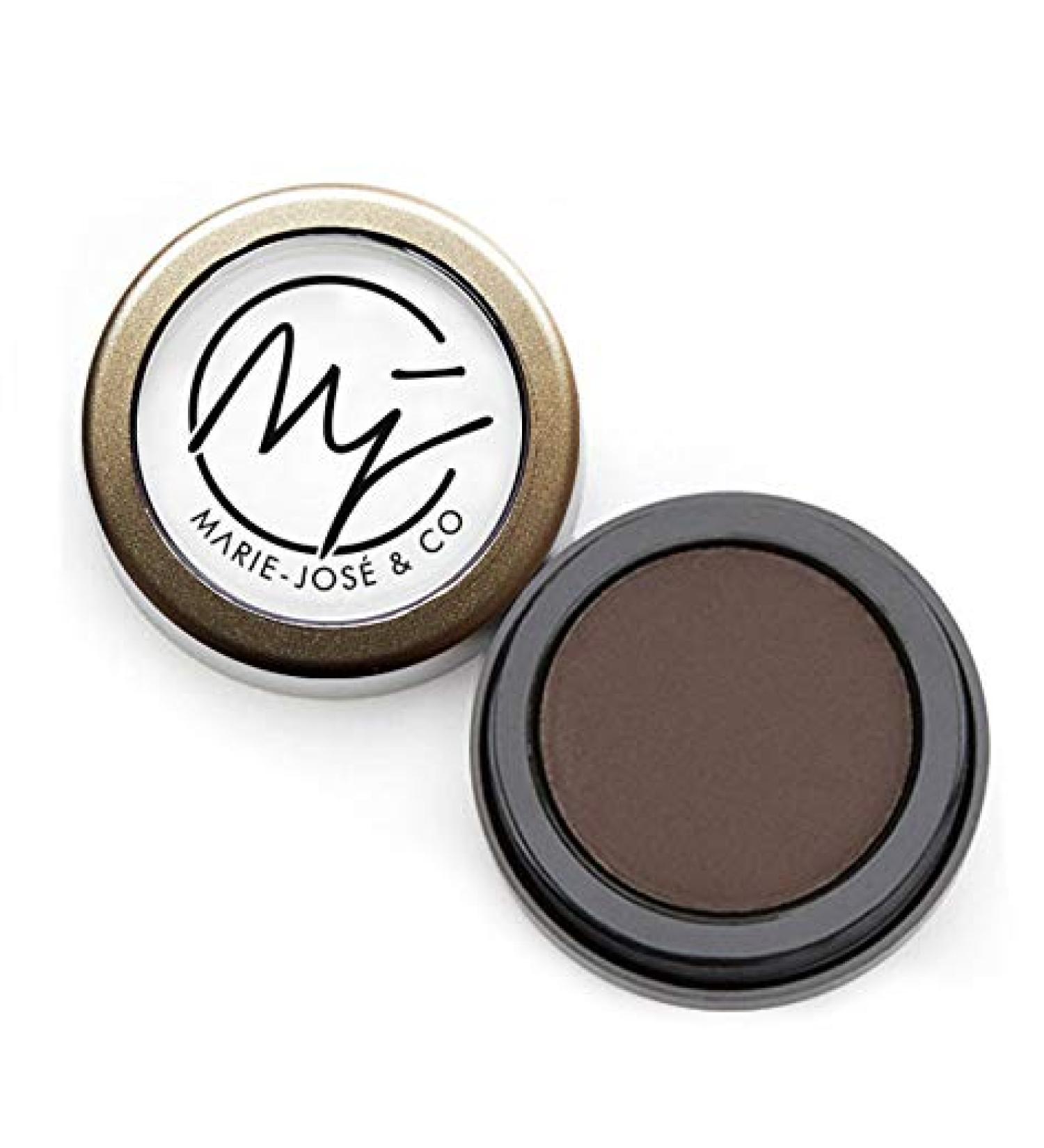 Marie-Jos Dark Brown Eyebrow Powder | Professional Smudge-Proof Makeup with Brush | Water-Repellent | 3g - Buy Online on GoSupps.com