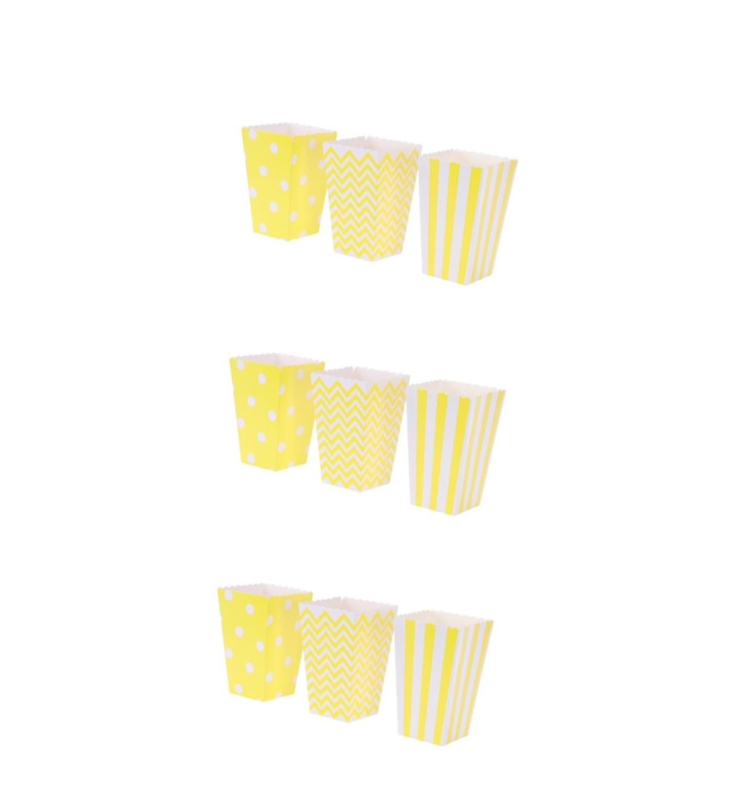 JECOMPRIS 144 Pcs Party Bag Popcorn Bags Party Birthday Gifts for Men Popcorn Container Popcorn Boxes Cardboard Mens Gift Men s Gift Paper Popcorn Snack Container Disposable Decorate Man mediumx3pcs Yellowx3pcs - Buy Online on GoSupps.com