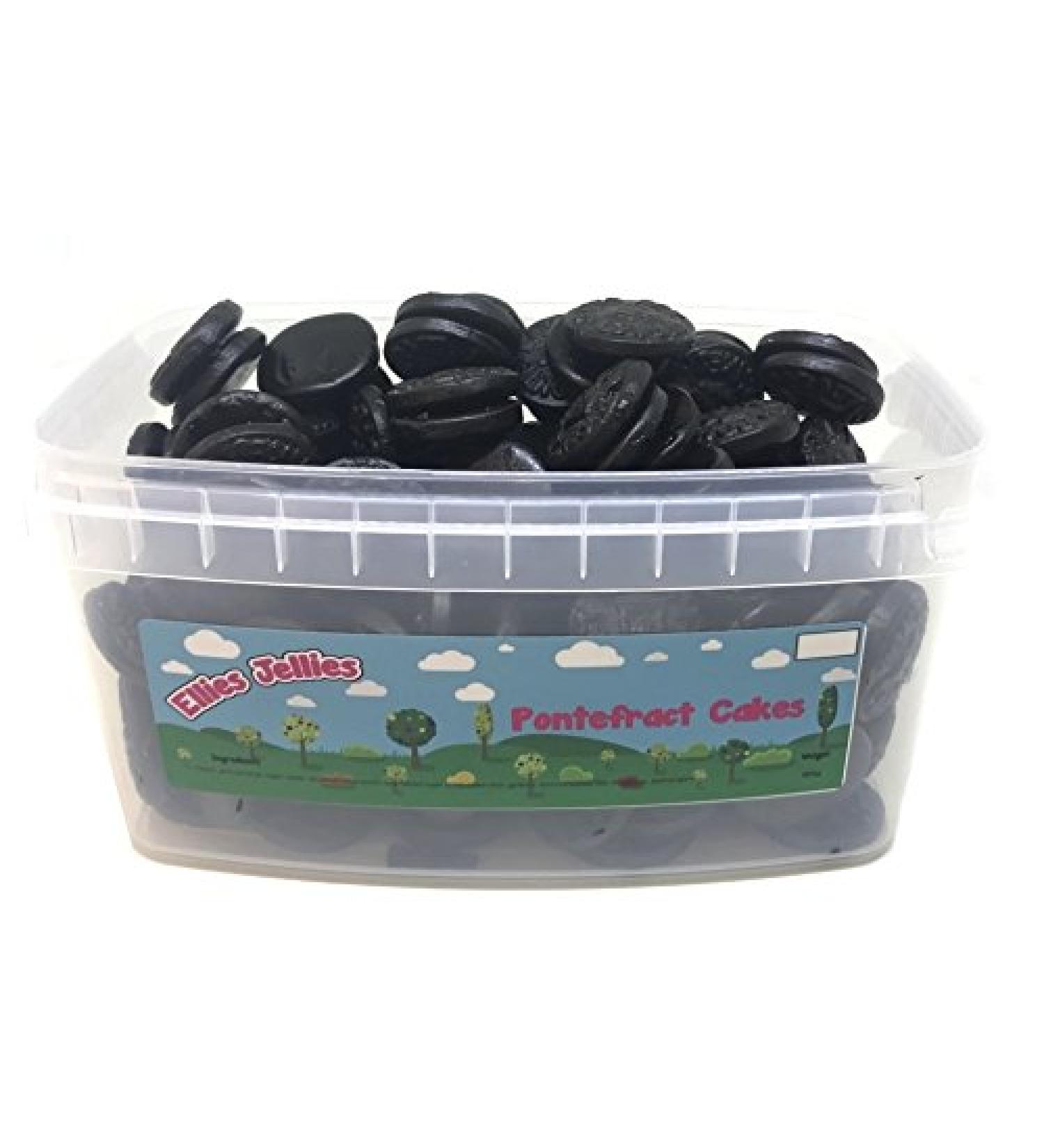 Ellies Jellies Pontefract Cakes 801g Rectangle Tub