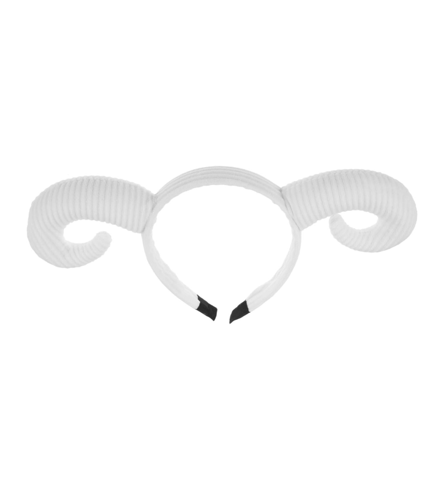 Gogogmee Sheep Horn Headband Head Band Halloween Decor Animal Headdress Halloween Hair Accessory Horn Hairband Funny Hairband Sheep Horn Hair Hoops Hair Decor Photo Prop Cotton White One Size White - Buy Online on GoSupps.com