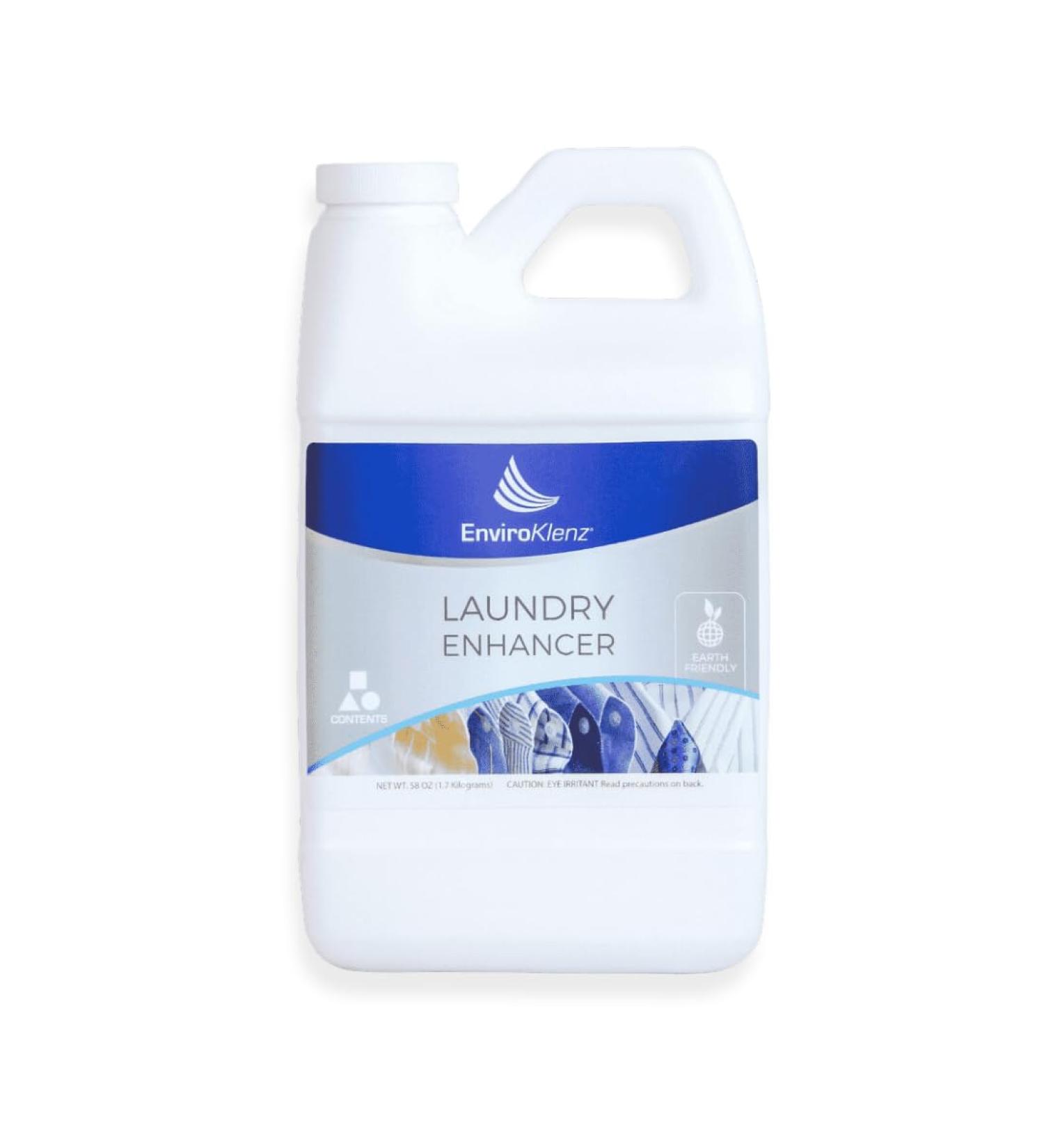 EnviroKlenz Laundry Enhancer | Odor Eliminator Liquid for 30 Loads | Non-Toxic Fragrance-Free Removes Sweat Chemicals & Pet Odors - Buy Online on GoSupps.com