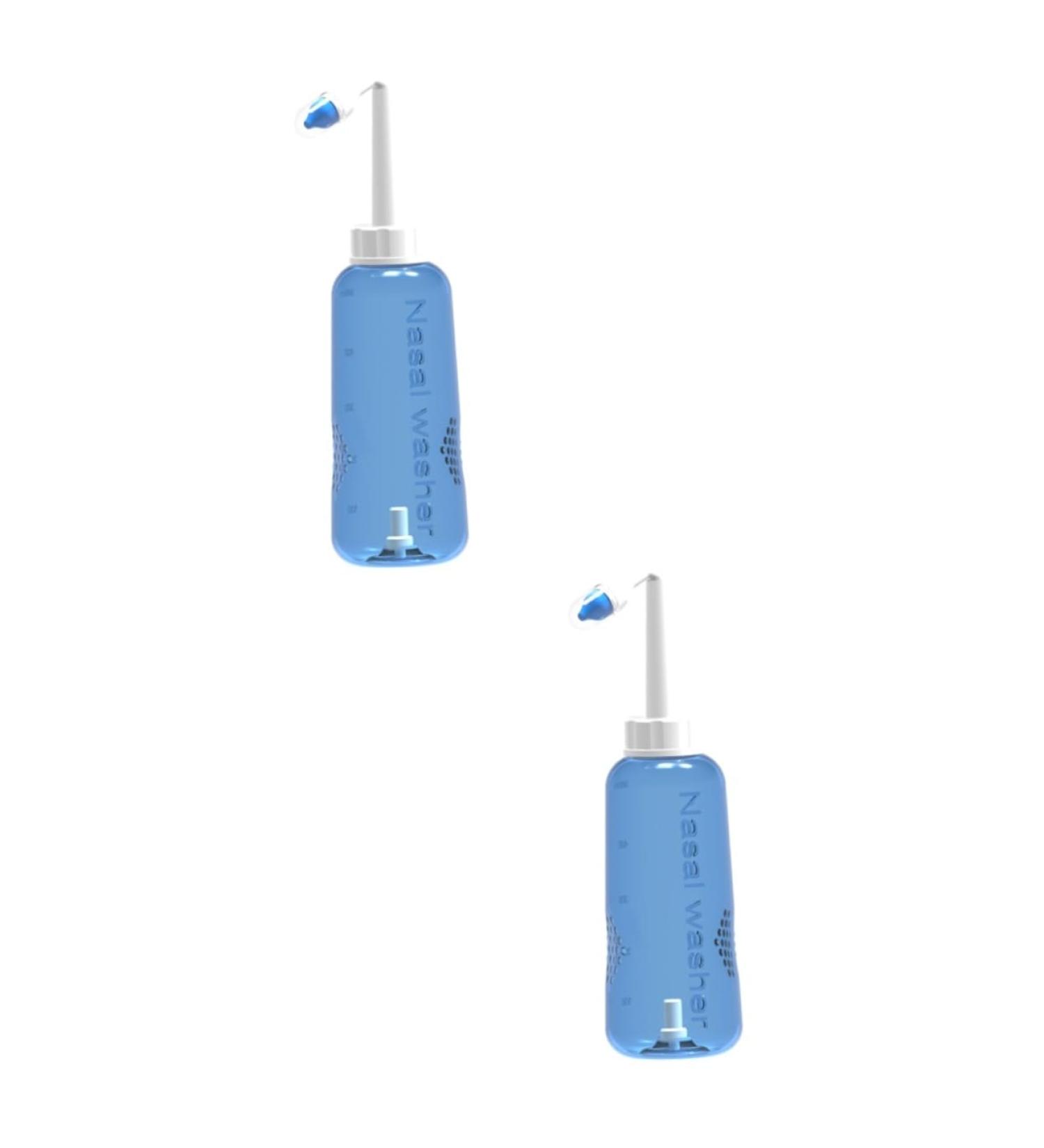 Healeved 500ml Nasal Rinse Bottle Set - Sinus Rinse Irrigator for Nasal Cleaning - Household Cleaner - Plastic Irrigation Bottle - 2pcs - Buy Online on GoSupps.com