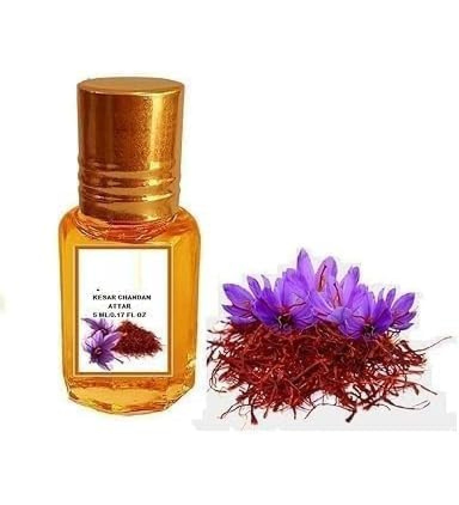 Sugandhi Kesar and Chandan for Men and Women | Long Lasting fragrance | 5 ml