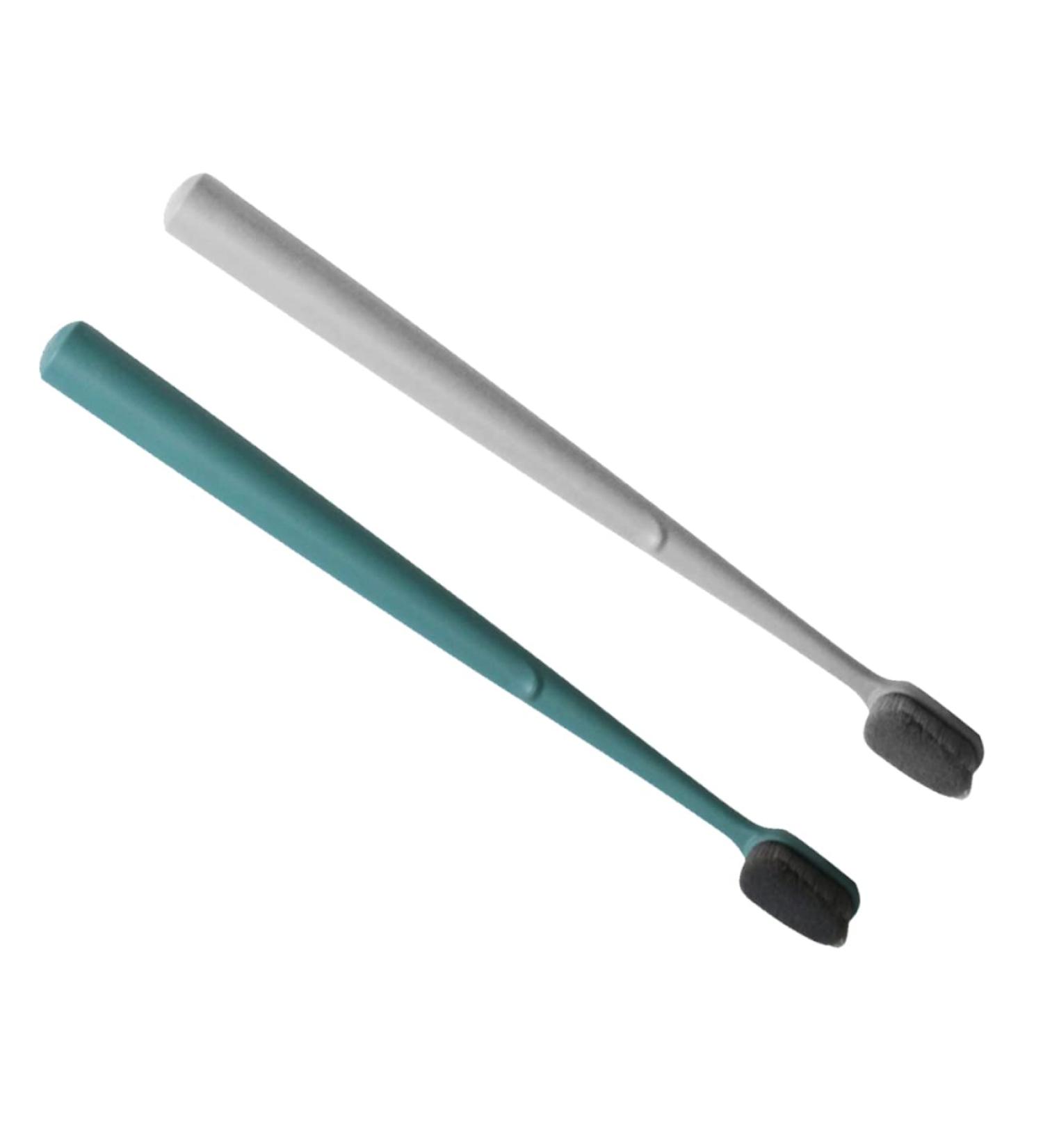 Minkissy Nylon Silk Toothbrushes - 2 Pack Oral Care Teeth Cleaning Tools - International Shipping Available - Buy Online on GoSupps.com