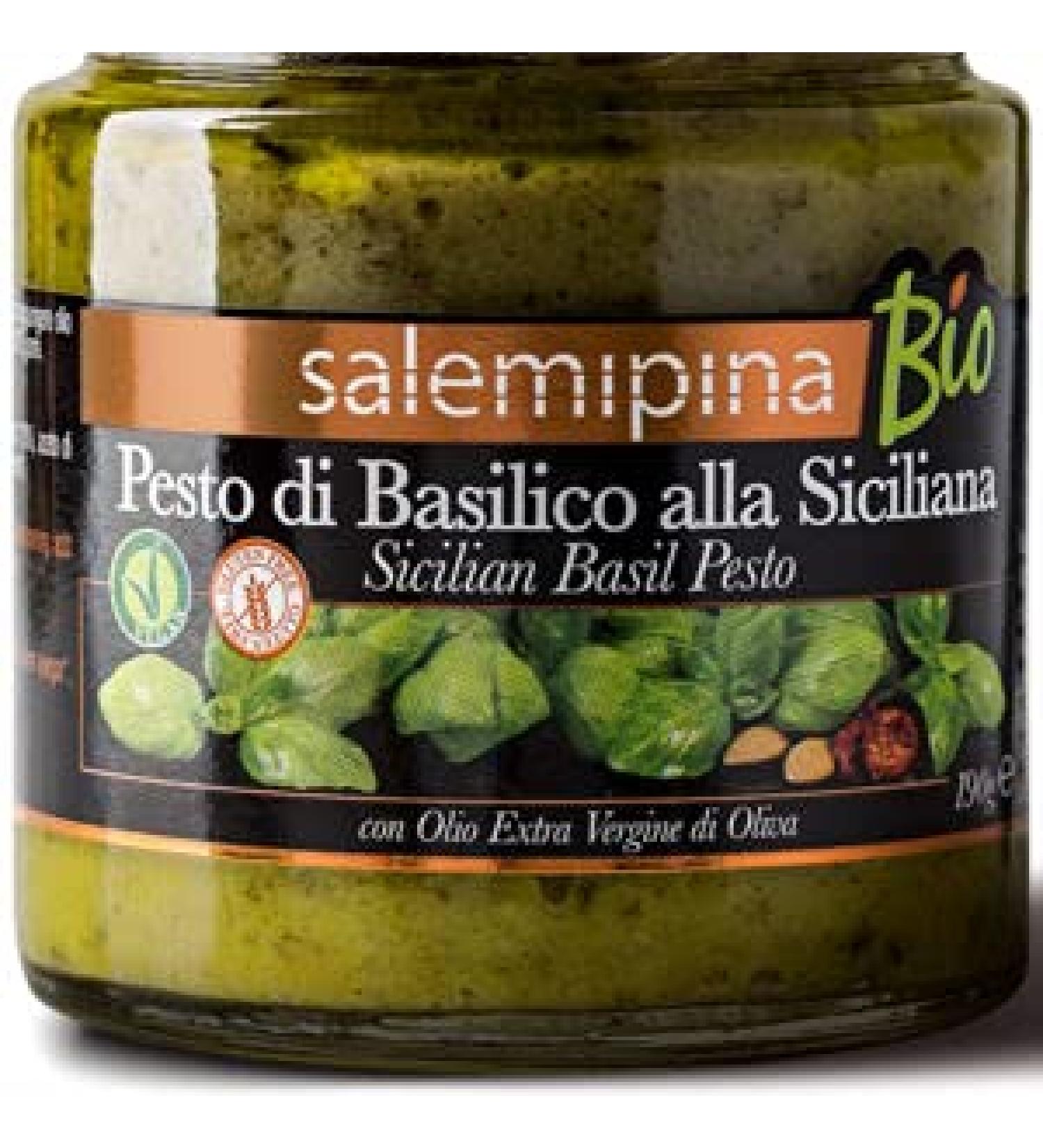 Salemipina Organic Sicilian Basil Pest 190 g