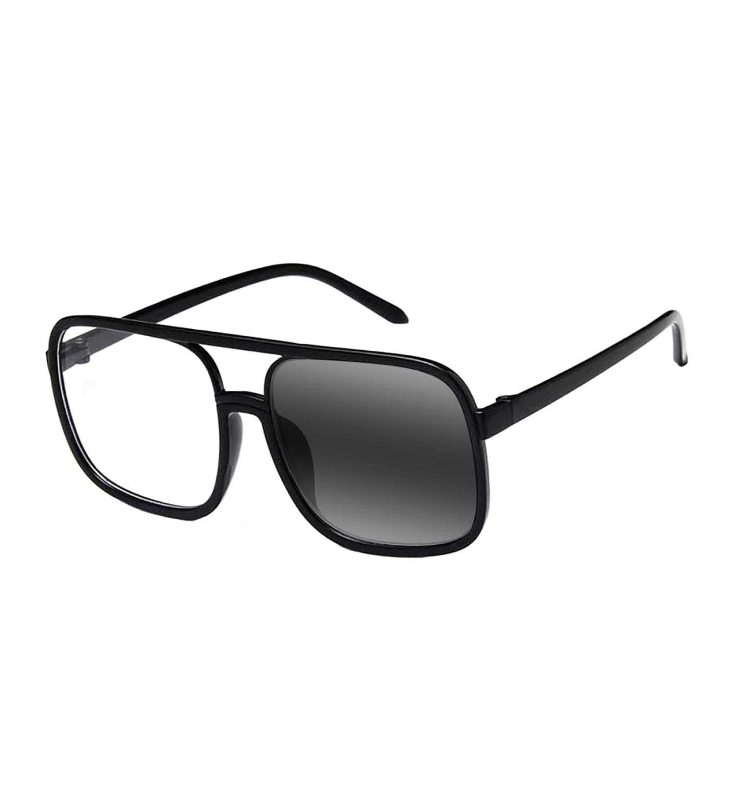 Retro Oversize Square Aviator Glasses for Men & Women - UV400 Transition Photochromic Reading Glasses +0.75 to +6.0 | International Shipping Available - Buy Online on GoSupps.com