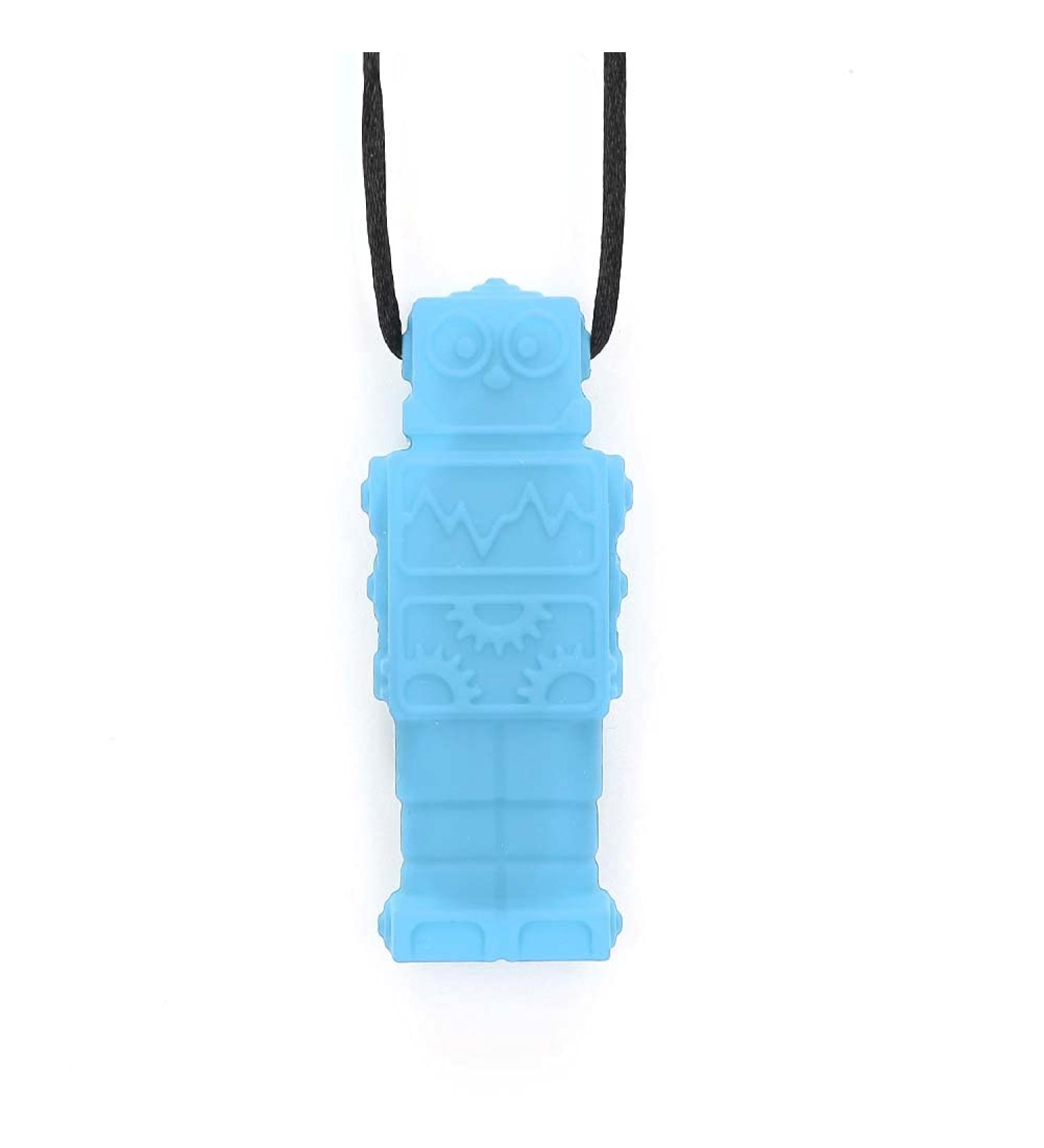 Buy Chew Necklaces for Sensory Kids | Blue Silicone Teether Necklace & Teething Toy - Buy Online on GoSupps.com