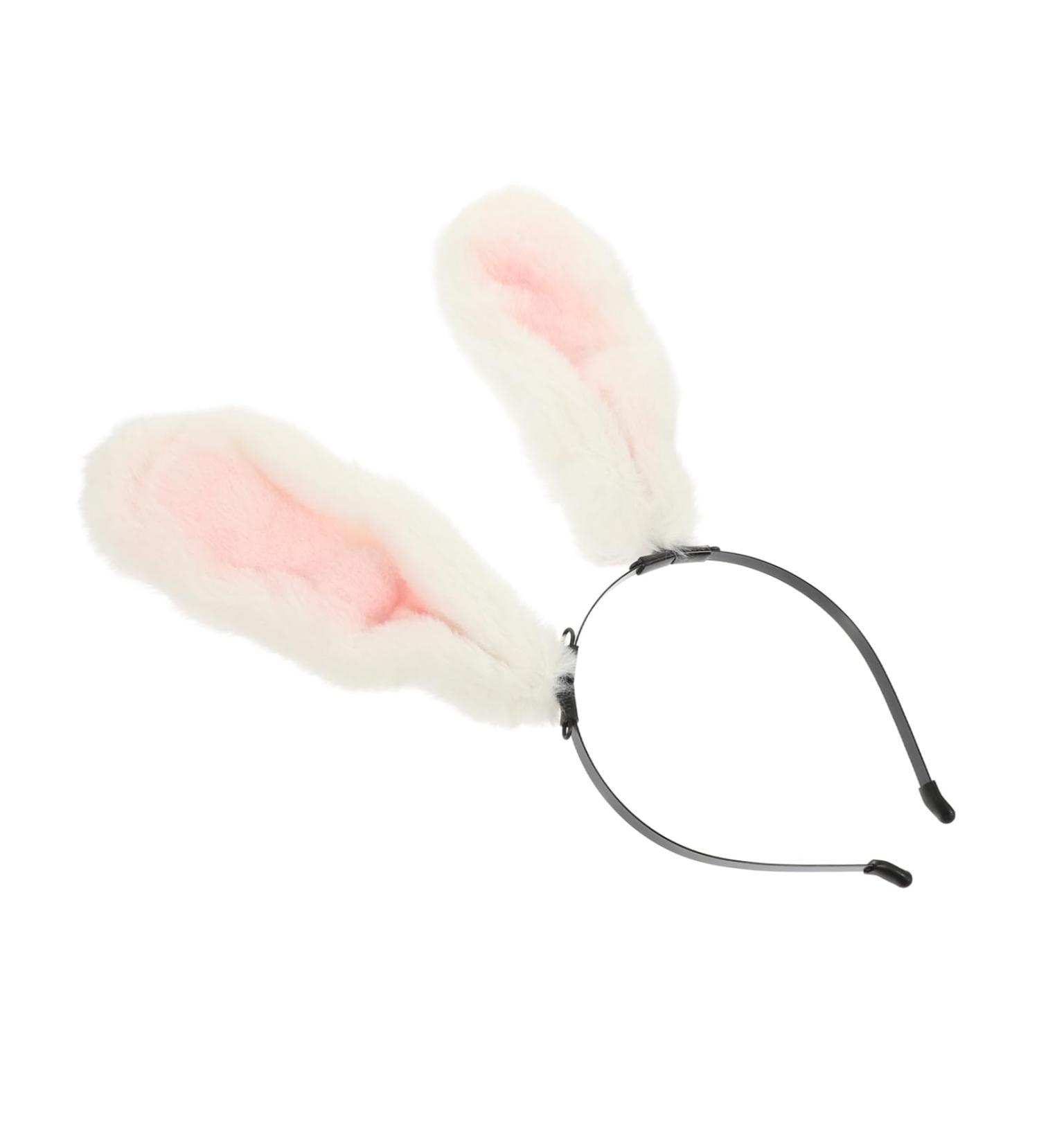 Didiseaon Animal Ear Headband Cosplay Party Costume Party Rabbit Hair Hoops Animal Hair Clips Rabbit Costume Headband Stuffed Bunny Rabbit Hair Pin Bunny Cosplay Headband White Plush - Buy Online on GoSupps.com
