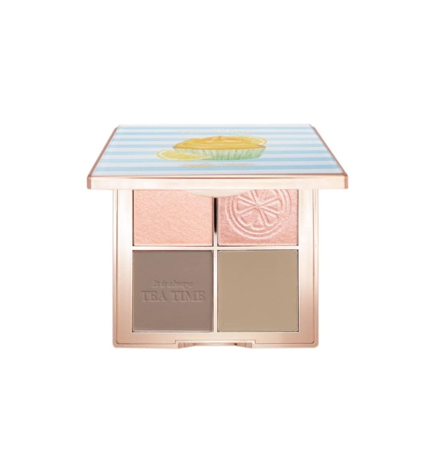 FreshO2 x Pony Lemon Tart Palette - 2 Highlight & Contour Shades | Vegan Cruelty-Free Makeup | Made in Taiwan - Buy Online on GoSupps.com