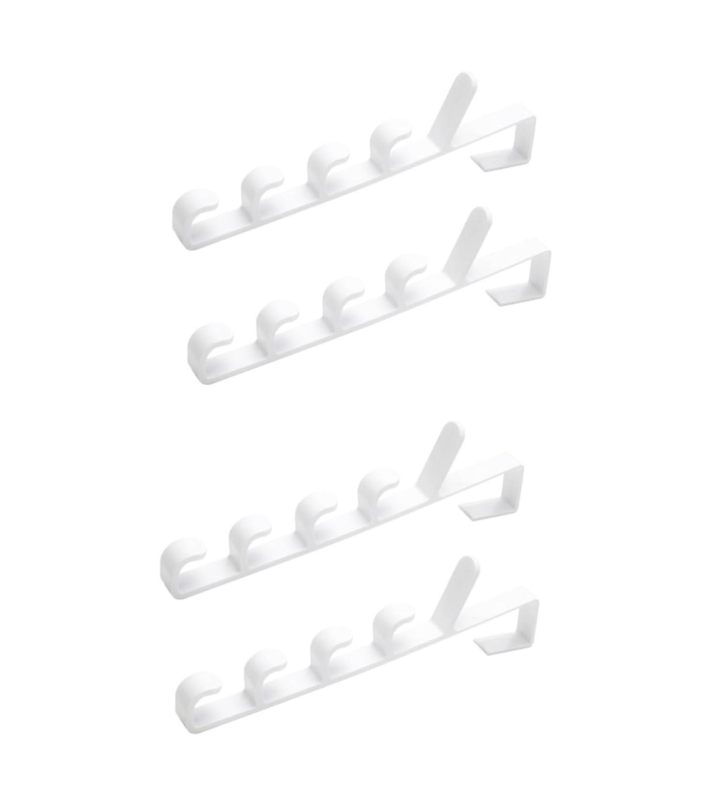 Cabilock 4 Pcs Towel Hooks Hanging Rack Multifunction Door Hanger 2pcsx2pcs Whitex2pcs - Buy Online on GoSupps.com