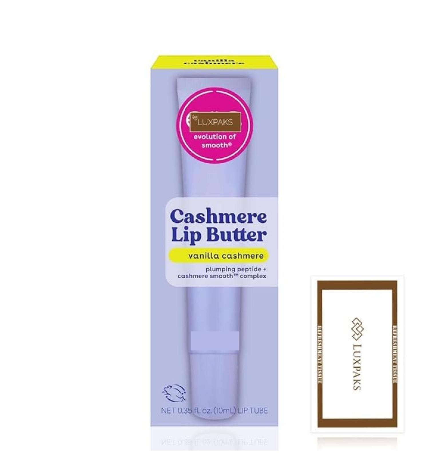  LuxPaks Luxpaks Wipe Compatible with E.O.S Vanilla Cashmere Lip Butter - Moisturizing Lip Balm for Soft Lips 12ml - Buy Online on GoSupps.com