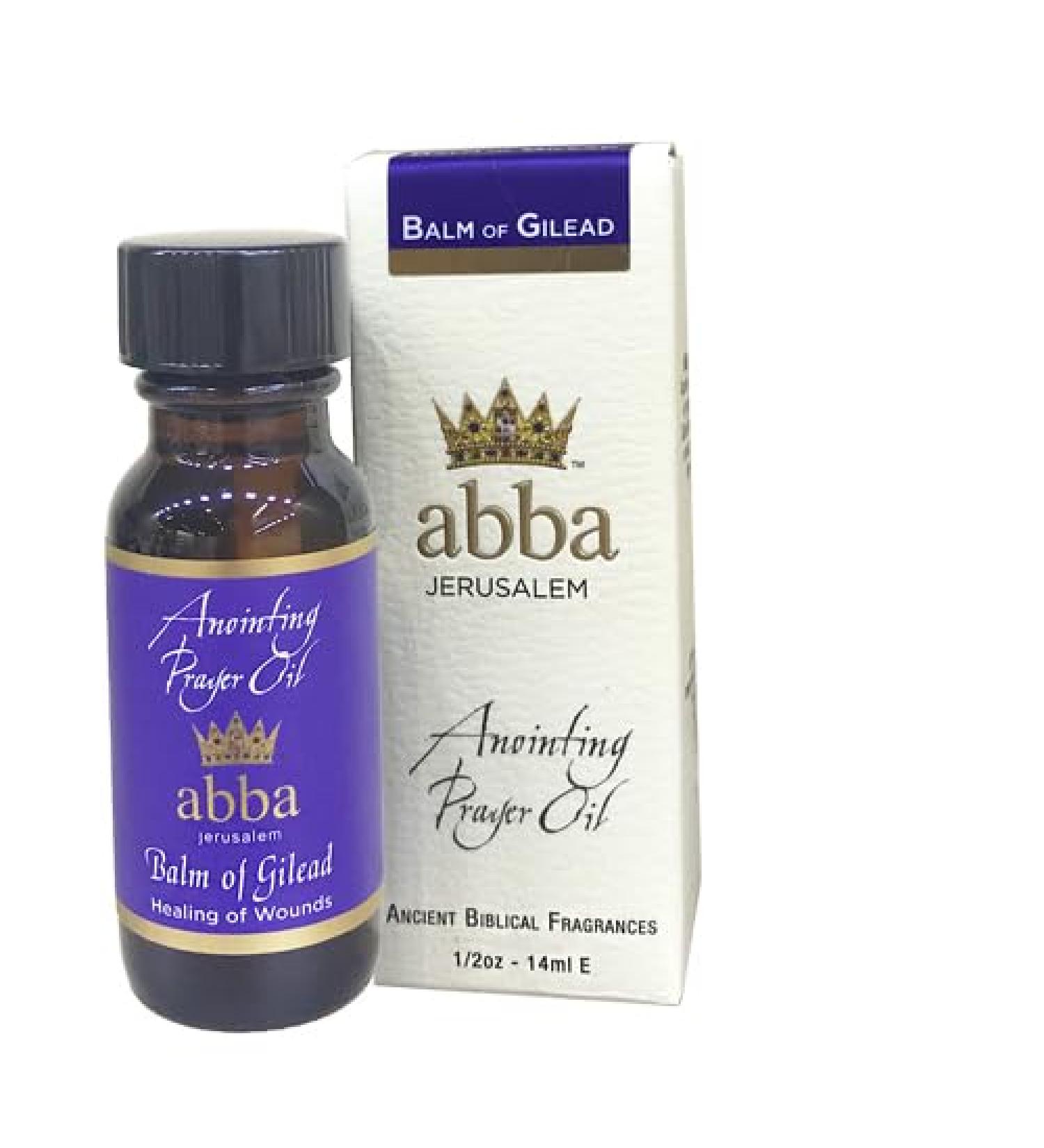 ABBA Oil Balm of Gilead 1/2oz ANOINTING Oil Bottle in Gift Box - ABBA Jerusalem - Buy Online on GoSupps.com