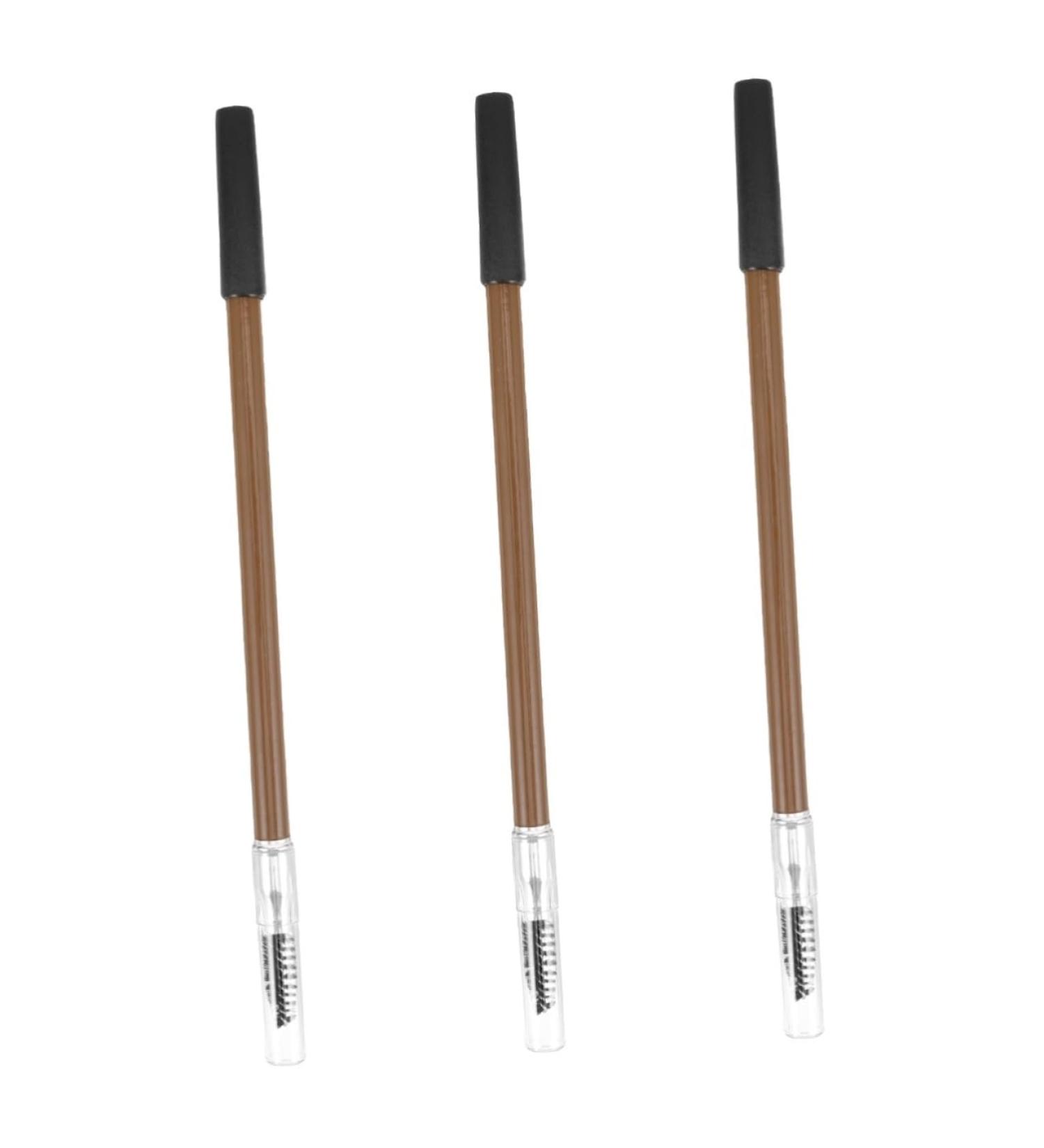 Healeved 3pcs Makeup Portable Non-smudging Wood Pencil Home Women Wooden for Eyebrow - Buy Online on GoSupps.com