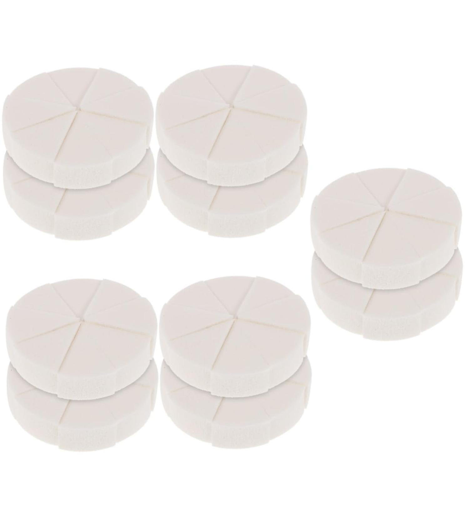 POPETPOP 10 Sets Triangular Sponge Puff Mini Makeup Sponge Triangle Powder Puff Makeup Wedge Sponges Triangle Cosmetic Sponge Emulsion Dry Puff Wedge Shape Girl White - Buy Online on GoSupps.com