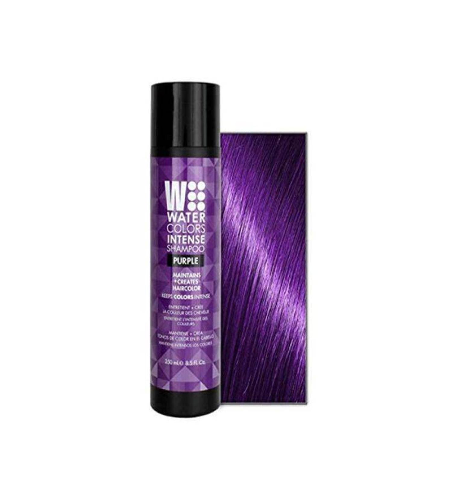 Intense Purple Watercolor Sulfate-Free Shampoo 8.5 Fl Oz - Maintains and Enhances Hair Color - Buy Online on GoSupps.com
