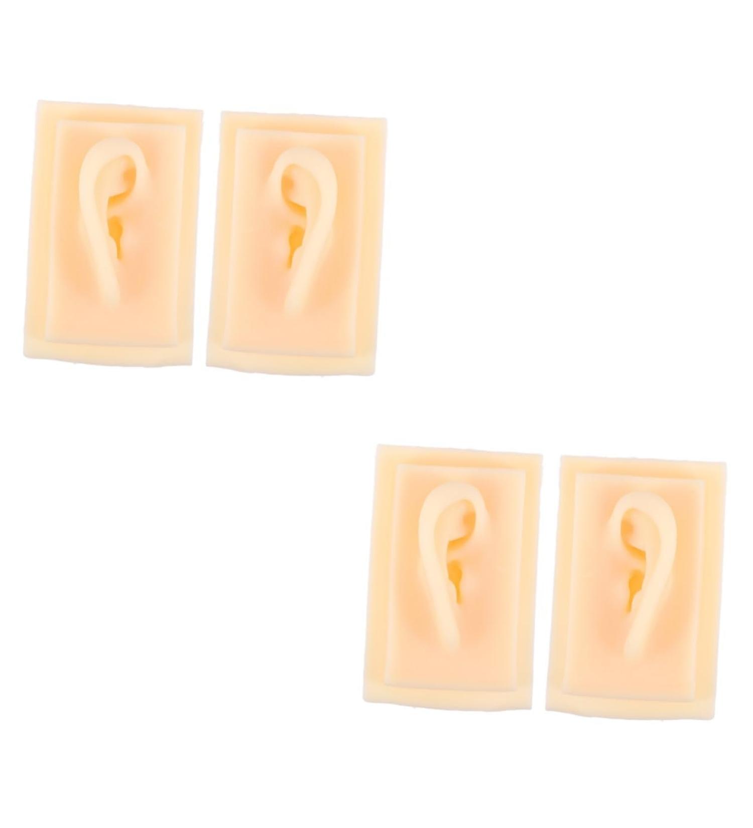 NOLITOY Teaching Ear Model - 2 Pairs Auricular Point Clean Hearing-aid Display Props for Education & Training - Buy Online on GoSupps.com