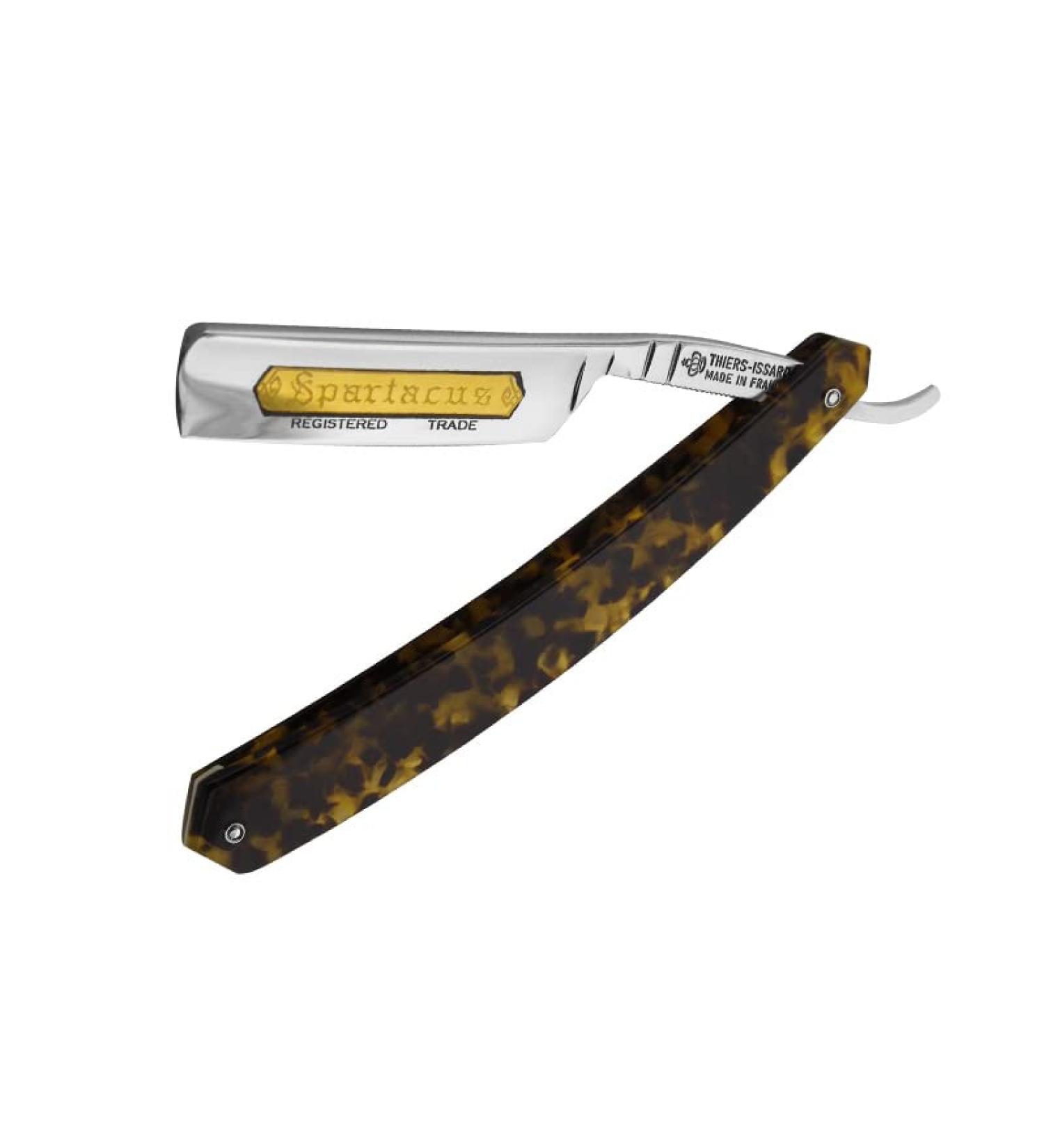 Thiers-Issard Spartacus razor hollow tortoiseshell handle