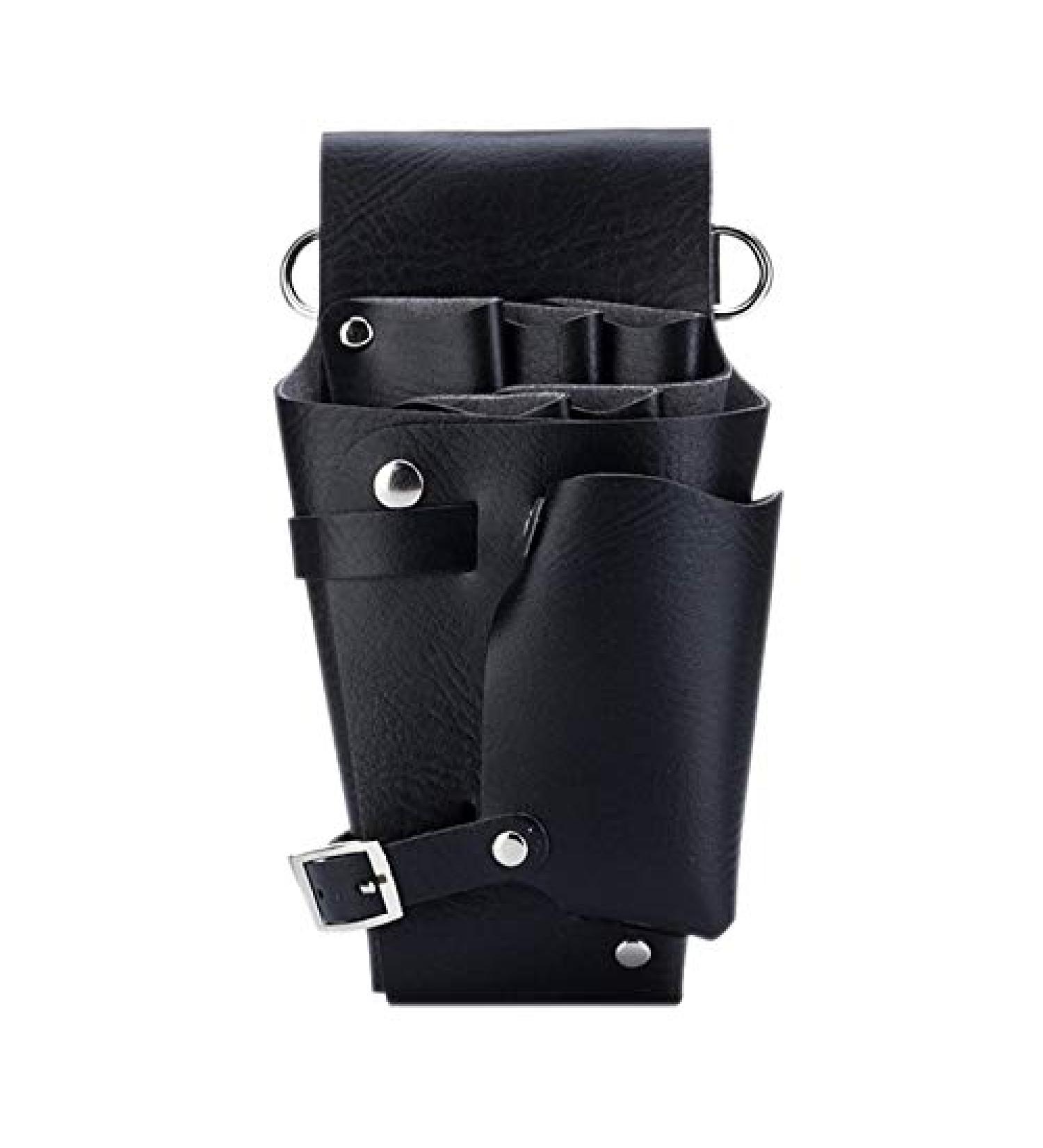 Jbnmvc Leather Hairdressing Case Tools Scissor Bag Barber Pouch Holder Rivet Purse Adjustable Waist Shoulder Belt - Buy Online on GoSupps.com