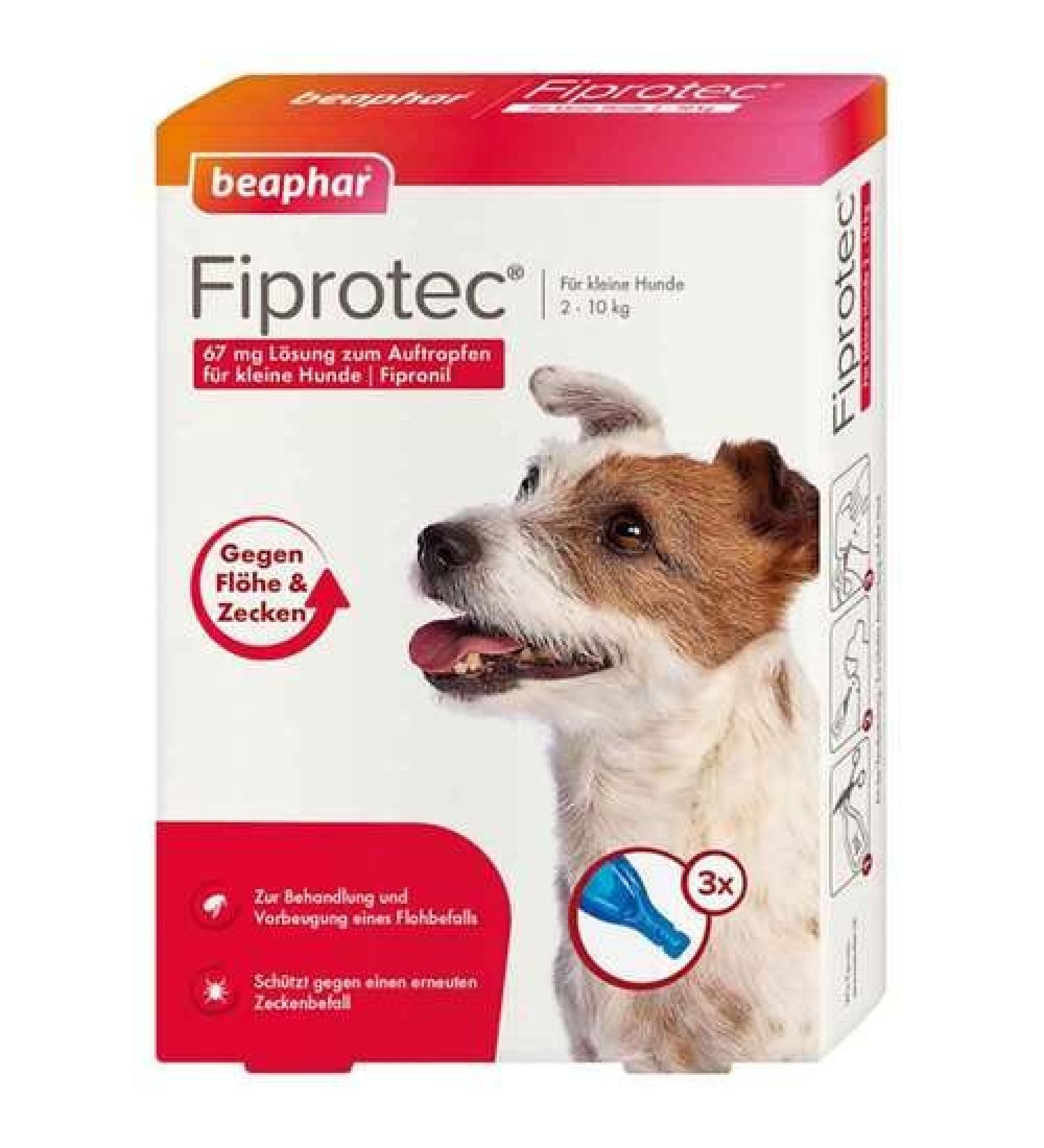 FIPROTEC 67 mg solution for small dogs 3X0.67 ml