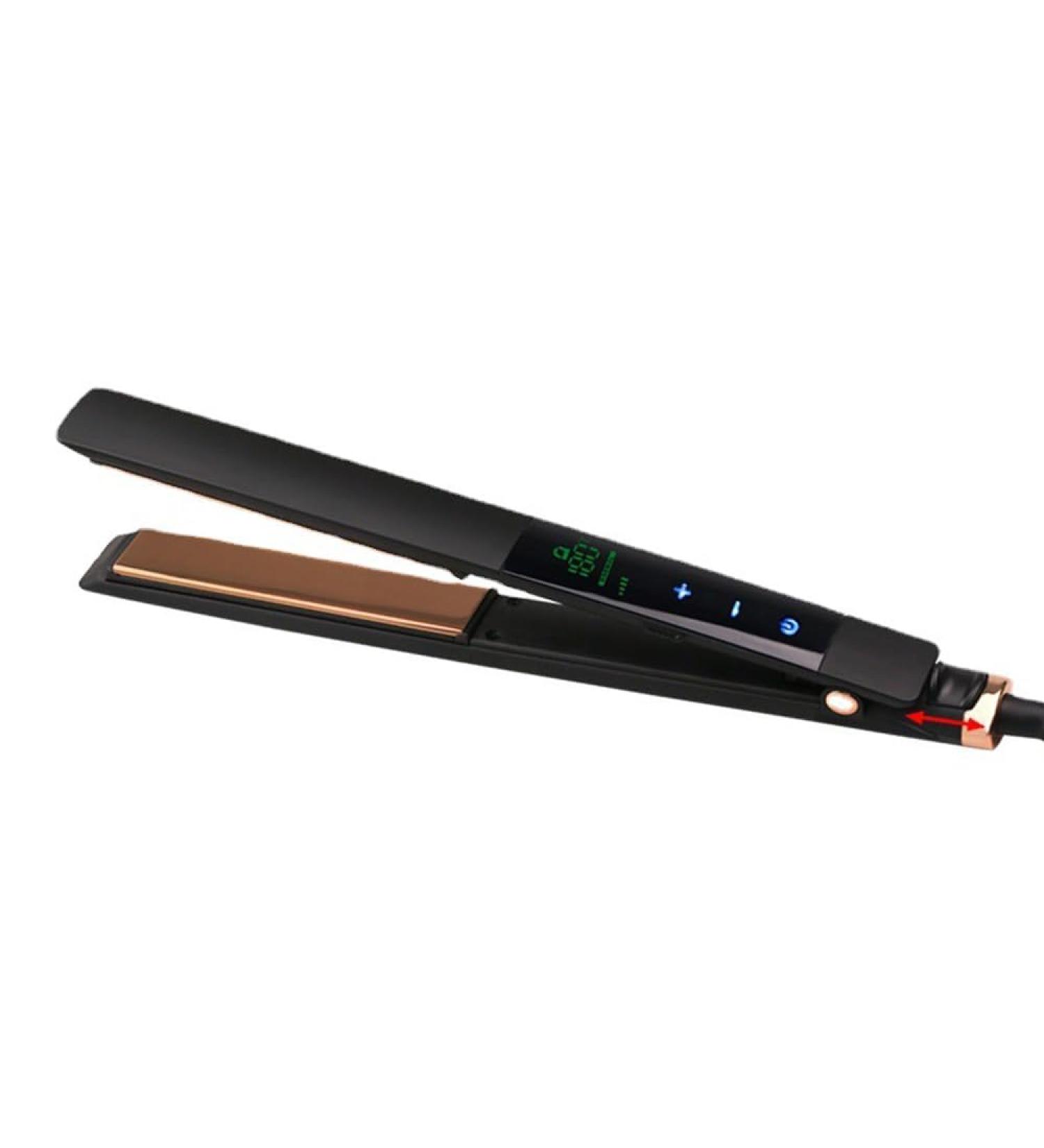 Professional Hair Straightener Iron with LCD Display | Customizable Black Hair Tool for Salon Quality Results - Buy Online on GoSupps.com