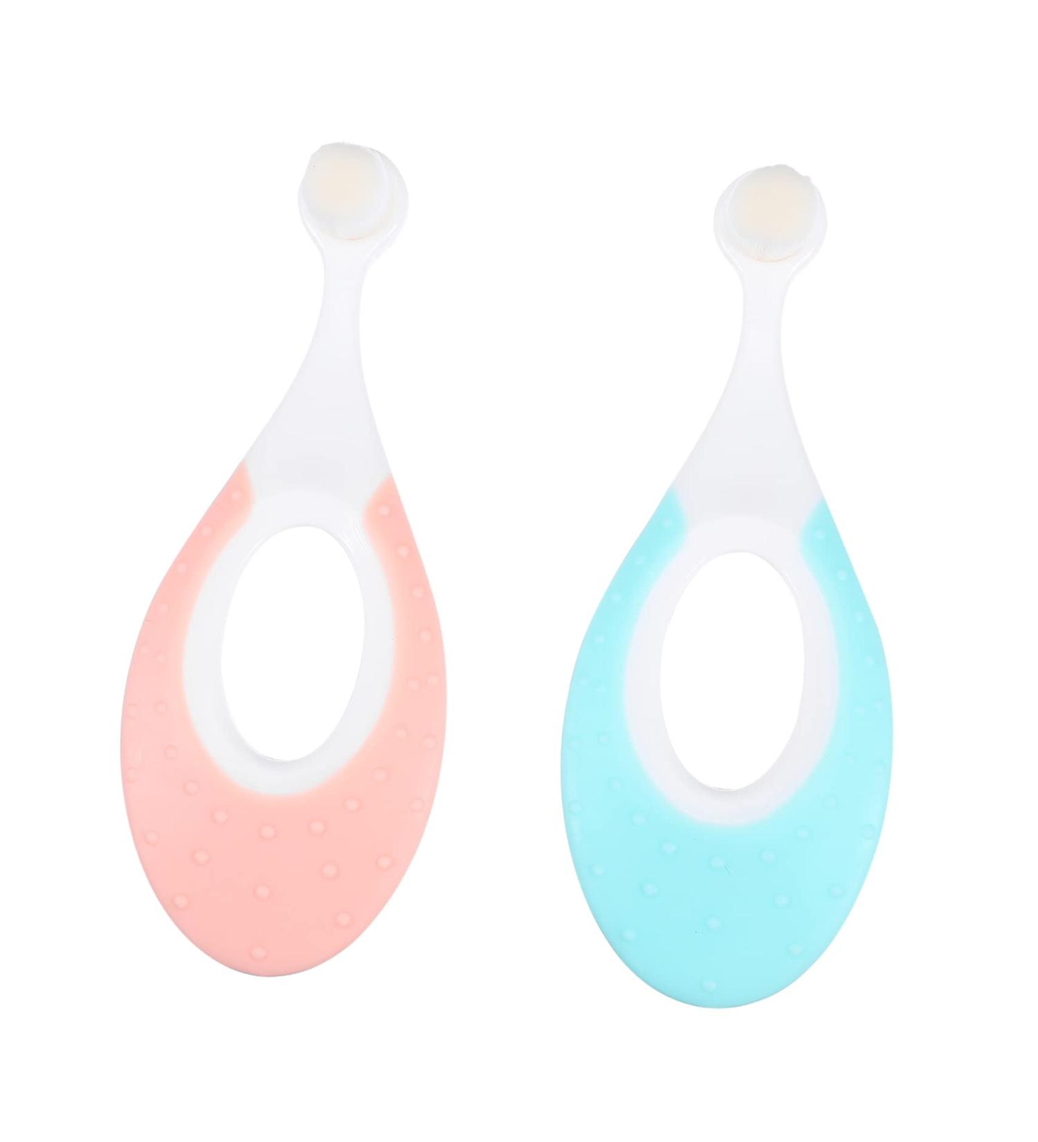 Minkissy 2-Pack Children's Toothbrush - Soft Bristle Infant and Toddler Toothbrushes for Baby Teeth Care - Buy Online on GoSupps.com