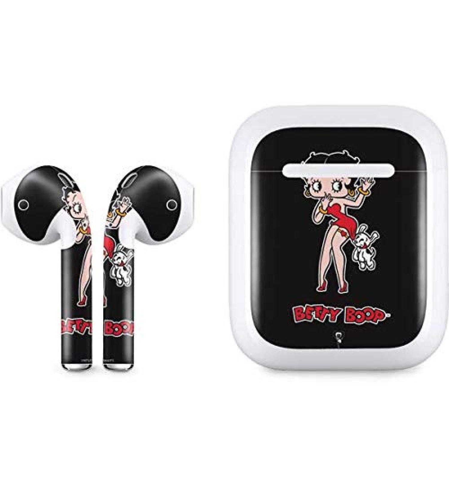 Betty Boop & Puppy Decal Audio Skin for Apple AirPods with Lightning Charging Case - Officially Licensed by Skinit - Buy Online on GoSupps.com