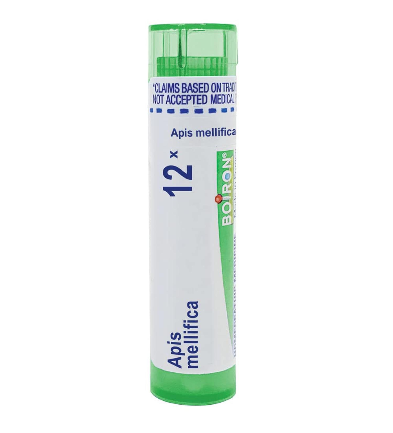 Boiron Apis Mellifica 12X - 80 Pellets for Swelling from Insect Stings or Allergies - Buy Online on GoSupps.com