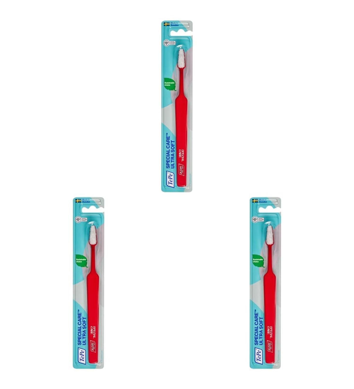 TePe Special Care Brush - Ideal Post Oral Surgery Tool (Pack of 3) - International Shipping - Buy Online on GoSupps.com