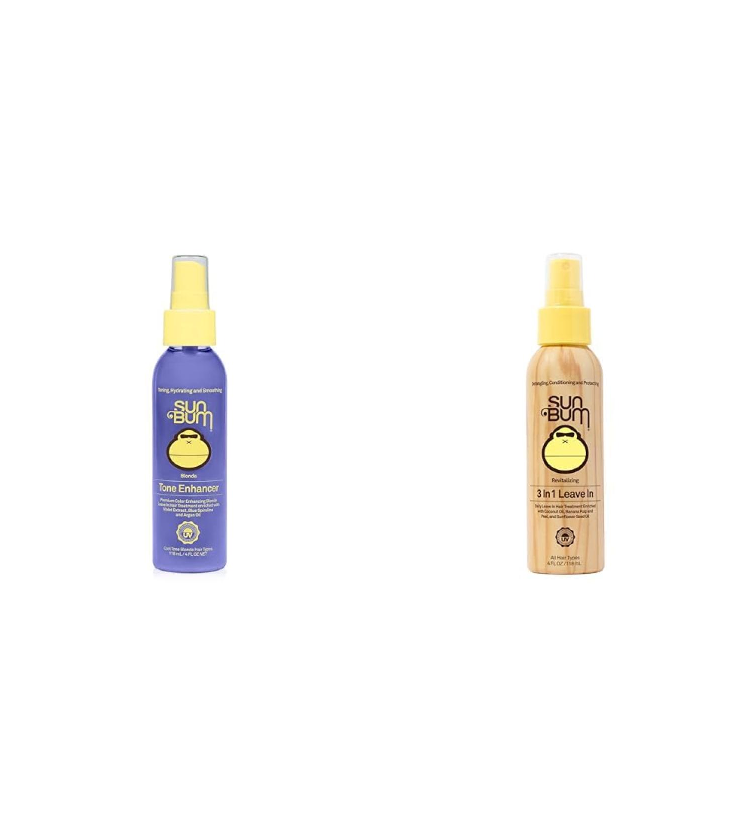 Sun Bum Blonde Tone Enhancer & Revitalizing 3-in-1 Leave-In Hair Treatments | 4 oz Each - Buy Online on GoSupps.com