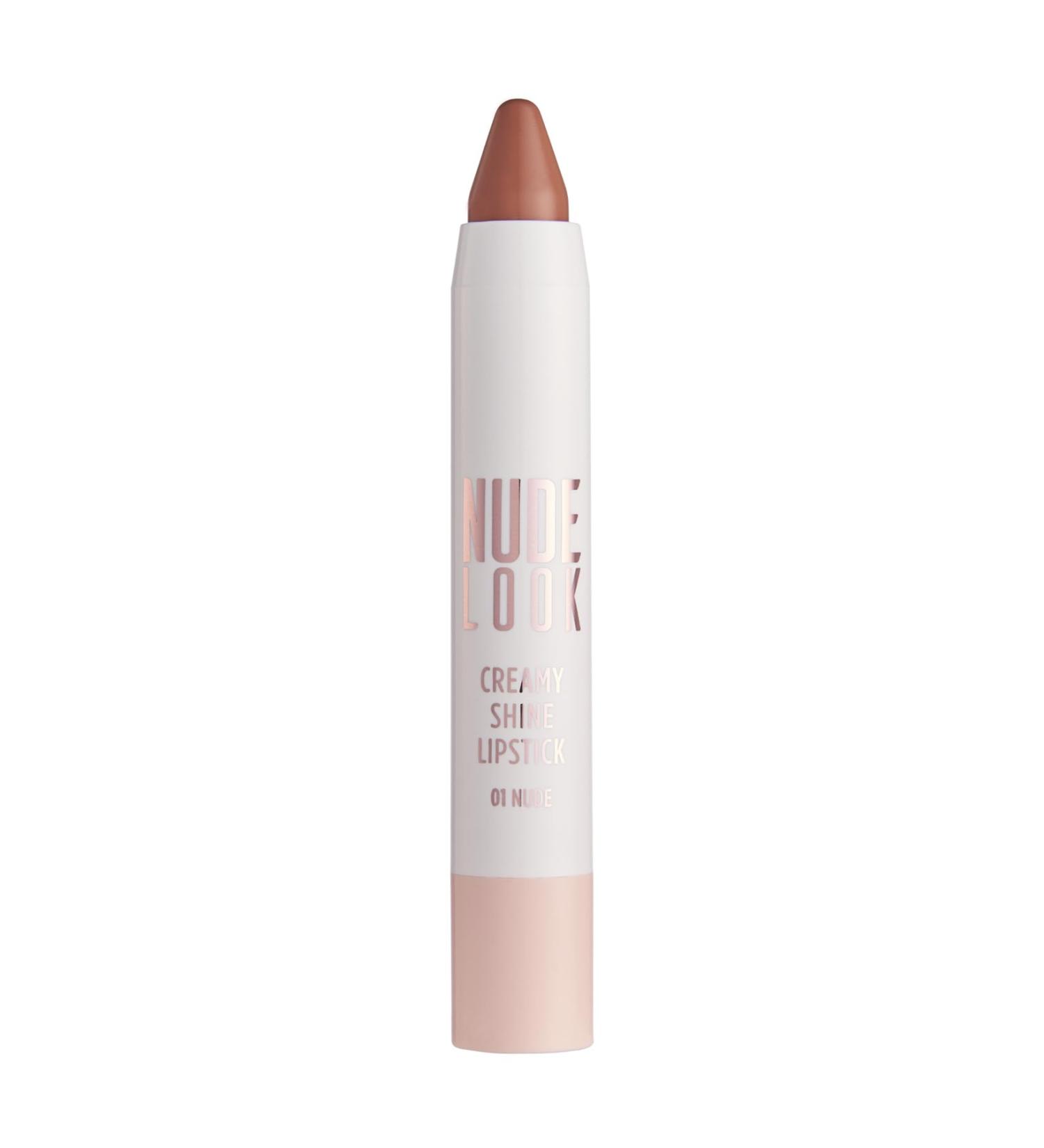 Golden Rose Nude Look Creamy Shine Lipstick (01 Nude) - Buy Online | International Shipping Available - Buy Online on GoSupps.com