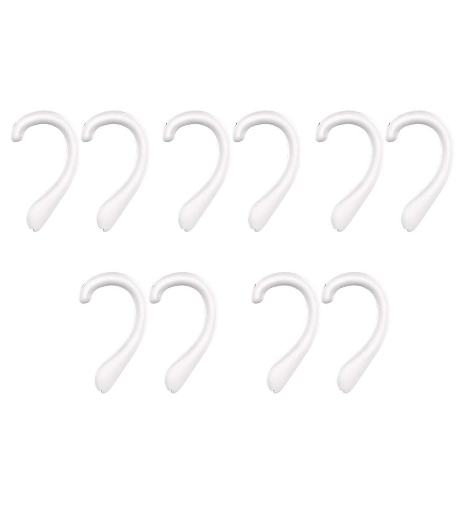SPEEDWOX Earmuffs Accessories - 5 Pairs Soft Silicone Ear Caps & Hooks for Pain Prevention | White - Buy Online on GoSupps.com
