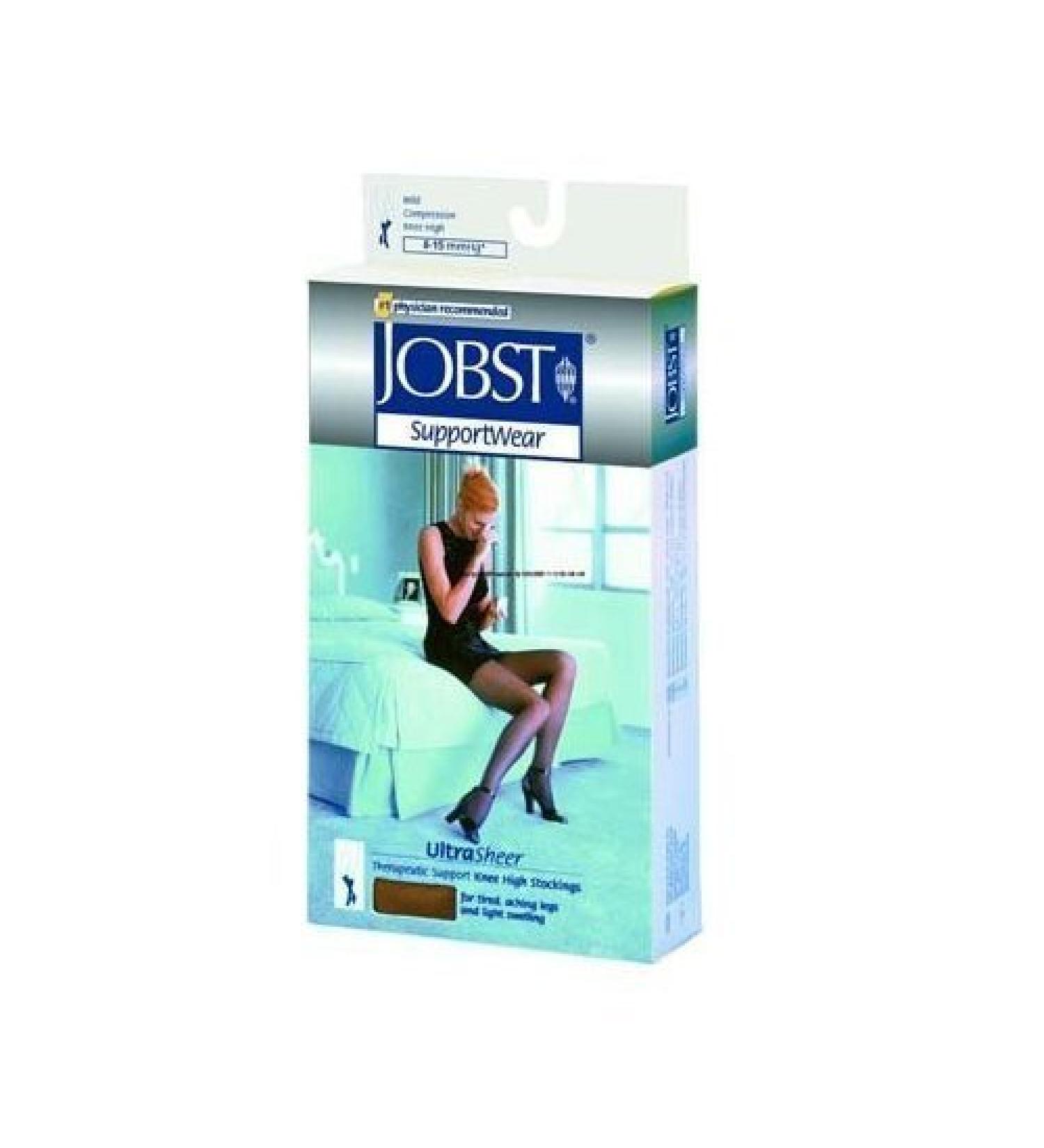 BSN Medical 119330 JOBST Ultra Sheer Compression Stocking  Knee High  8-15 mmHg  Closed Toe  Large  Beige