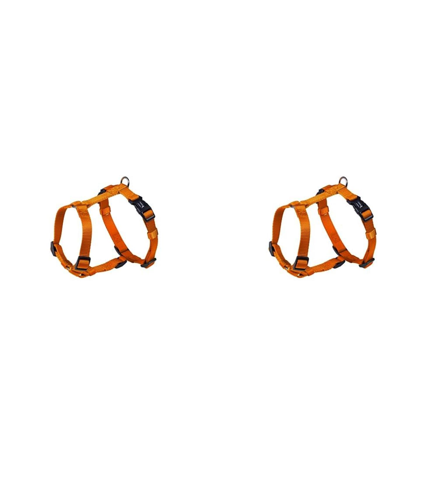 Nobby Harness Classic orange Chest: 30/50 cm Width: 15 mm (Pack of 2) orange Length 30-50 cm Width 15 mm (Pack of 2)