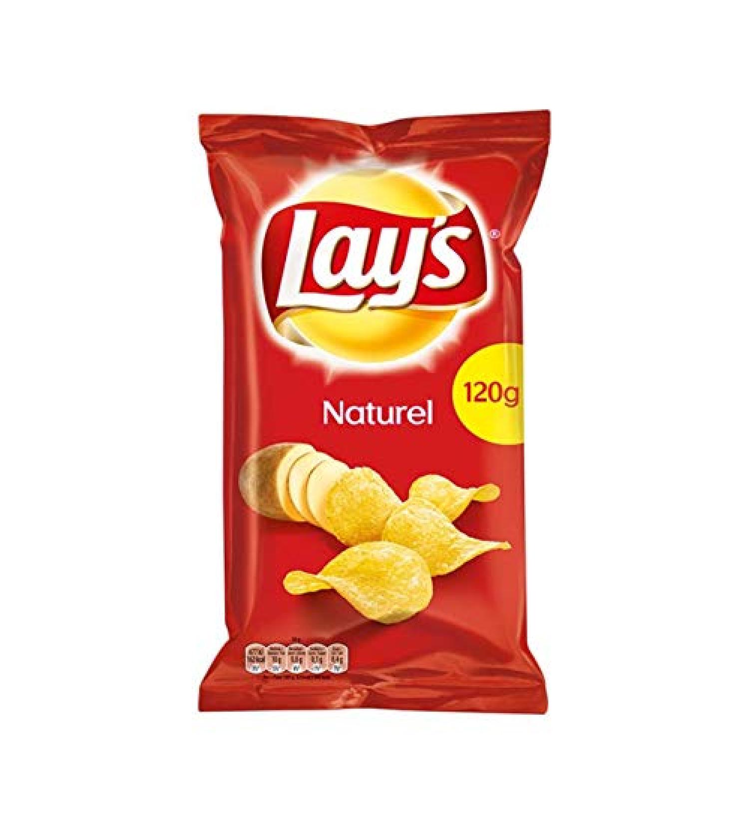 Natural Flavor Chips | Lay's | Natural Salt Chips | Total Weight 120 grams