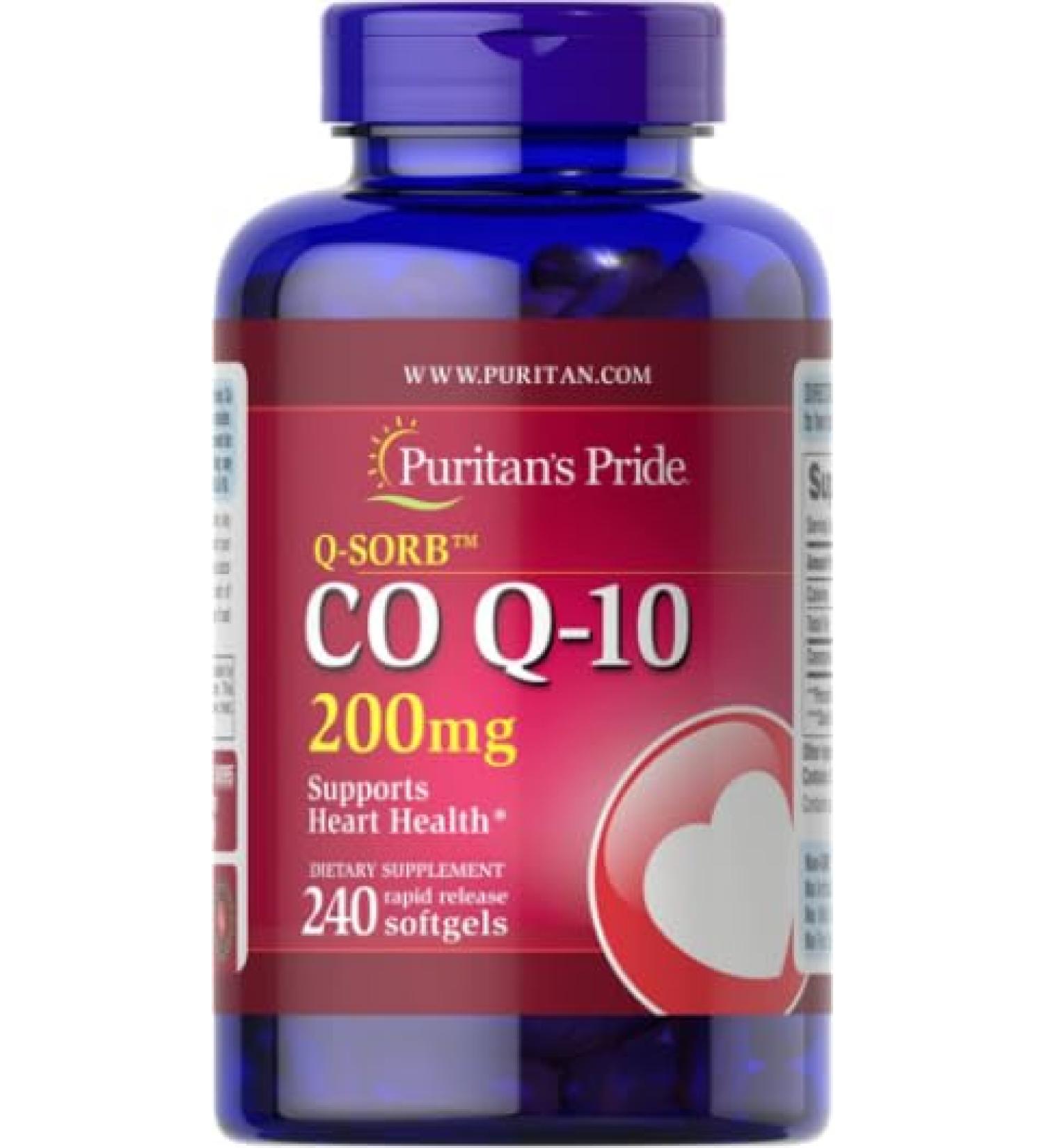 Puri-Tans Pride CoQ10 200mg - 240 Softgels | Boost Energy & Vitality | Superior Antioxidant for Optimal Well-Being - International Shipping Available - Buy Online on GoSupps.com