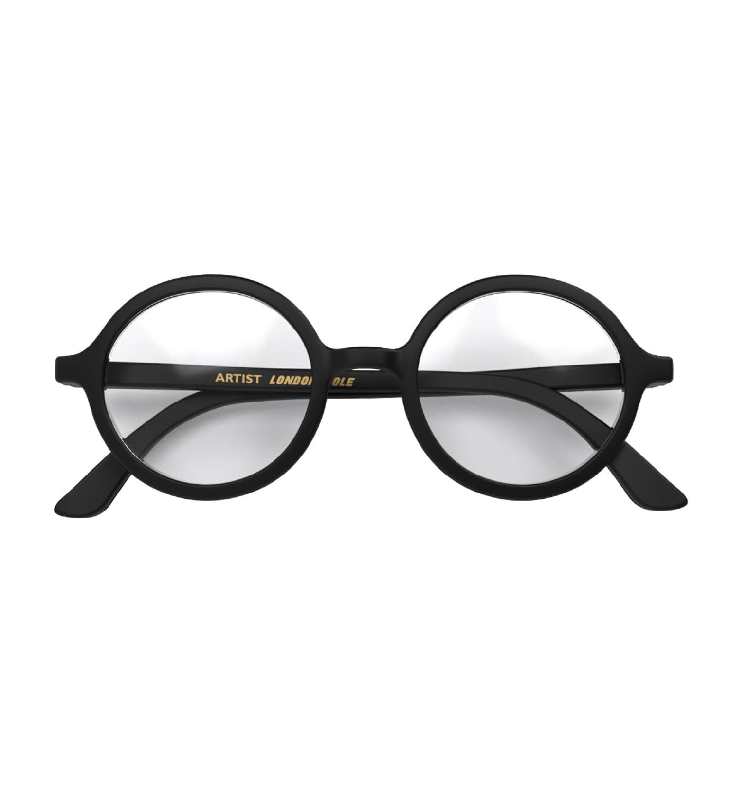 London Mole Eyewear - Stylish Round Reading Glasses | Unisex Cool Readers with Spring Hinges | Matt Black 1.5x - Buy Online on GoSupps.com