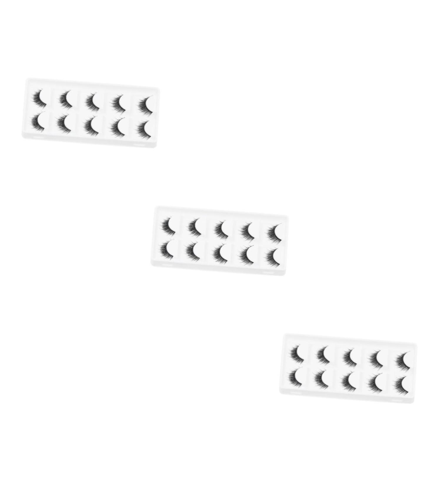 FOMIYES 15 Pairs Short False Eyelashes Fake Eyelash Fake Eye Lashes D Fake Lashes Reusable Fake Lashes Eyelashes Fake Cosmetic Eyelashes False Lashes Stage Eyelash Thick Eyelash Slim - Buy Online on GoSupps.com