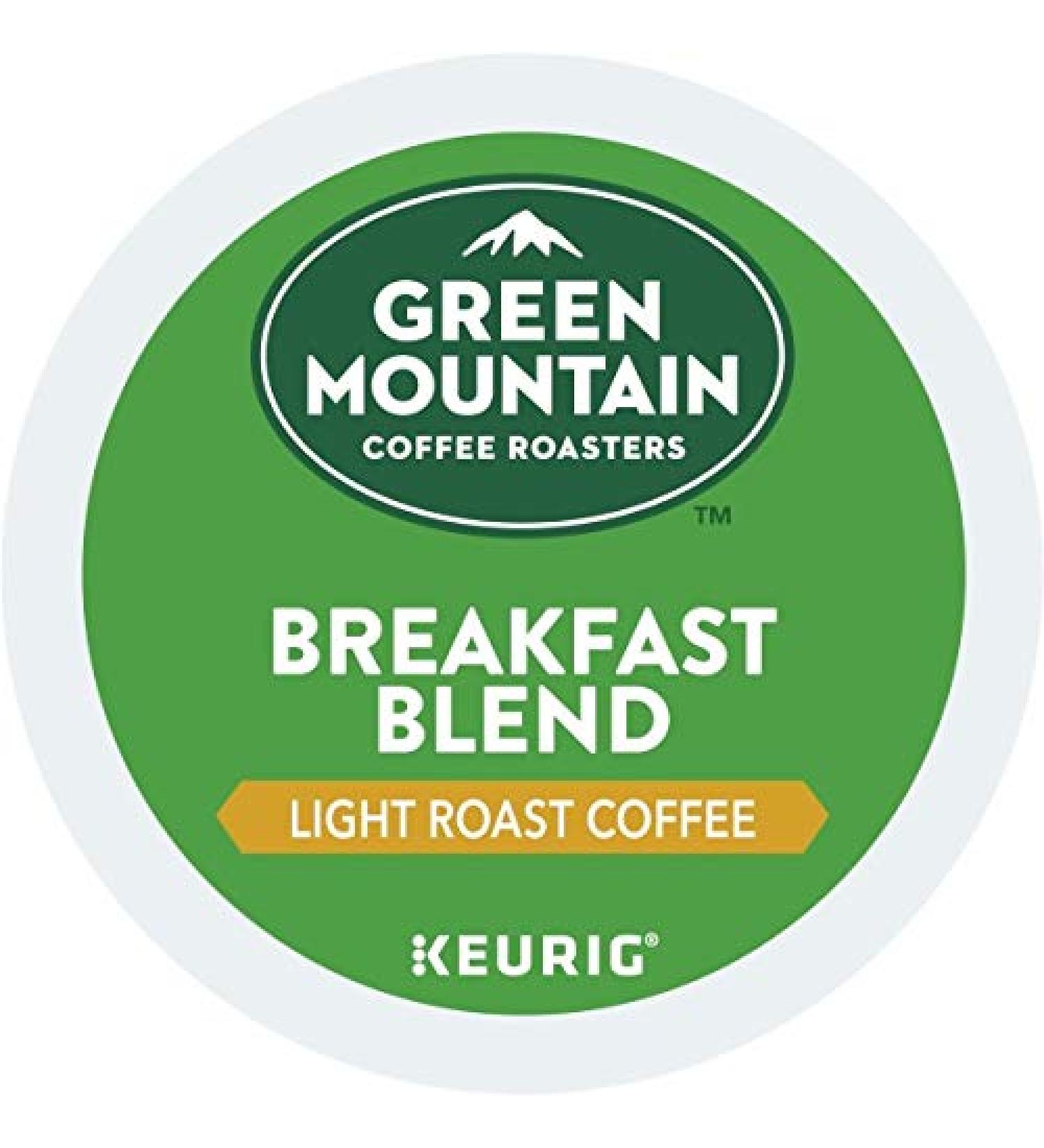 Green Mountain Coffee Breakfast Blend K-Cup Pods | Light Roast | 12 Count (Pack of 6) - Buy Online on GoSupps.com