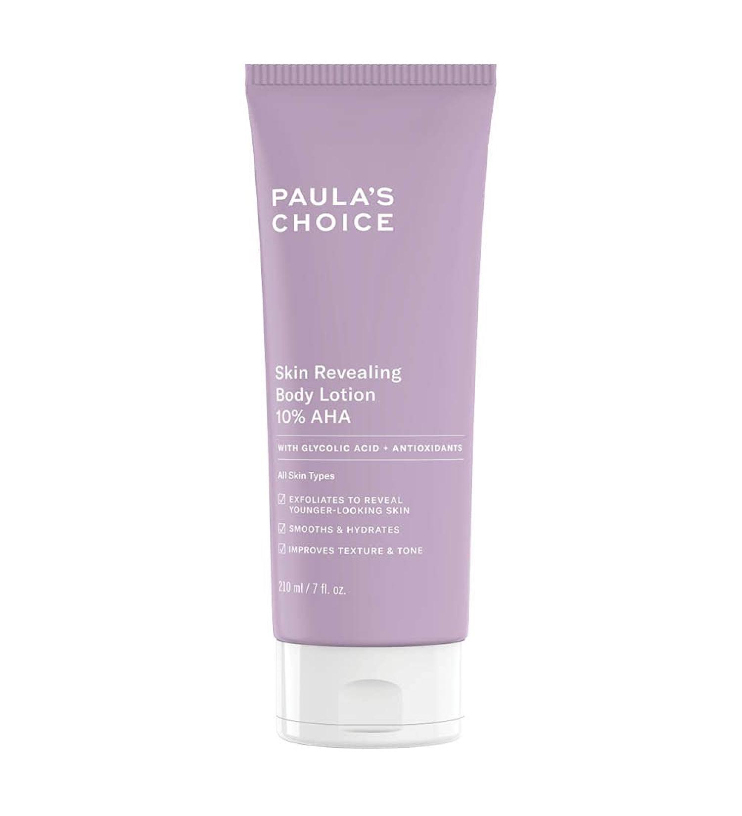 Buy Paula's Choice Skin Revealing Body Lotion 10% AHA - Anti-Aging Peeling for Acne Pigmentation & Keratosis Pilaris - 210ml | Glycolic Acid & Shea Butter - Buy Online on GoSupps.com