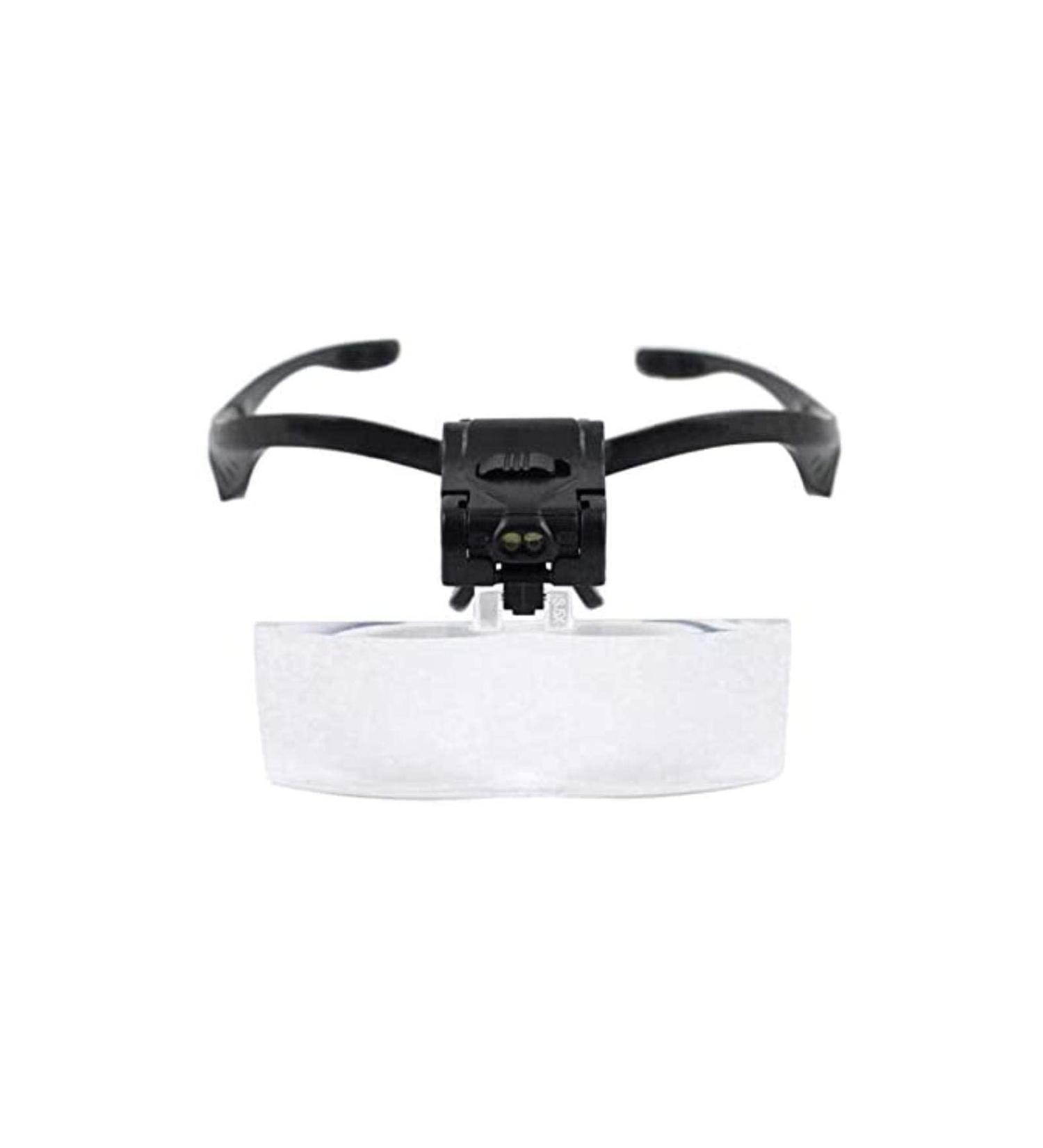 Headband Magnifier Head MountLighted Magnifying Glasses Magnifying Glasses LED Light Lamp Head Loupe Jeweler Headband Magnifier Eye Glasses Optical Glass Tool Repair Reading Magnifier Better Life - Buy Online on GoSupps.com