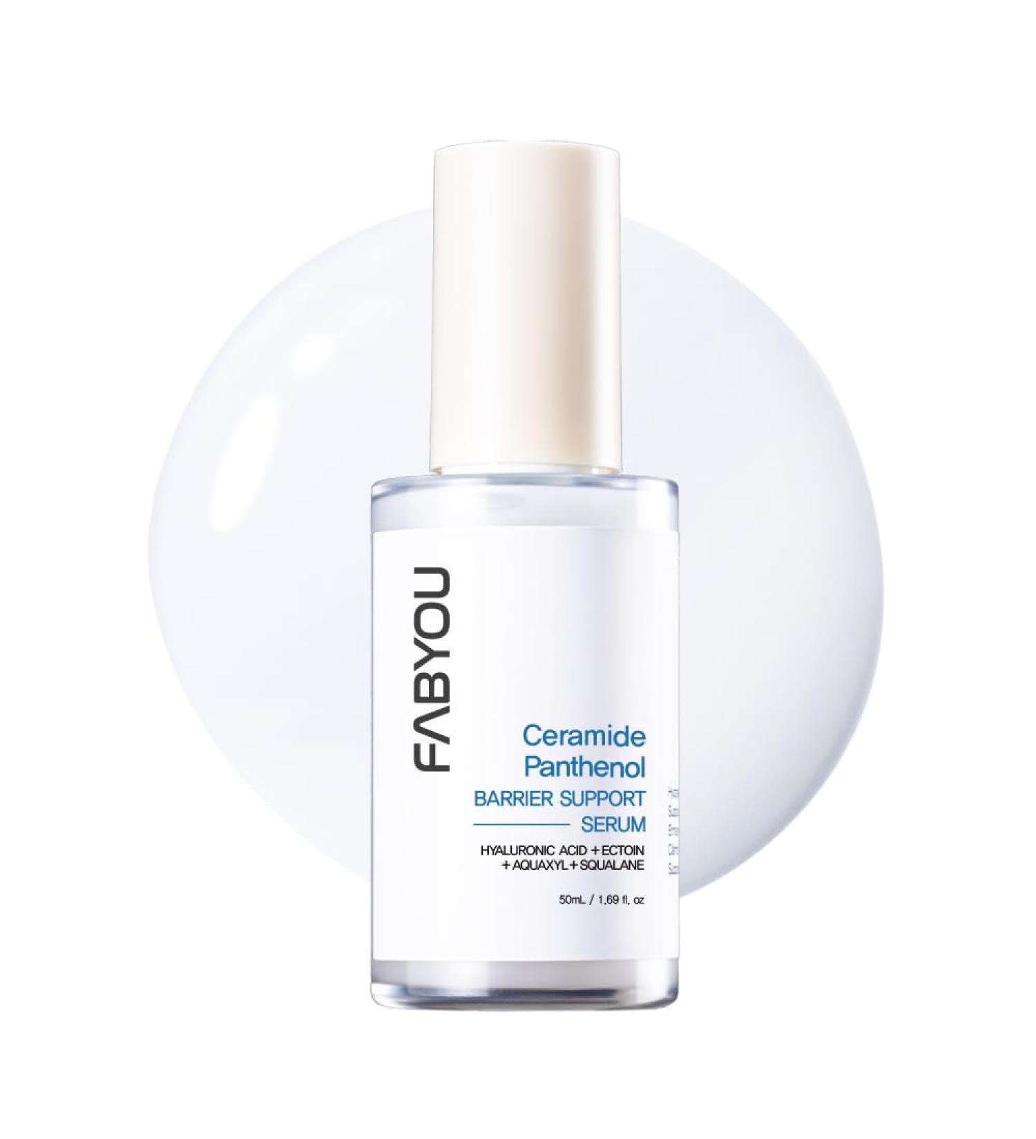 Ceramide Panthenol Barrier Support Serum 1.69 fl oz - Deep Hydration & Soothing for Dry & Sensitive Skin Barrier Repair with 8 Types of Hyaluronic Acid Korean Skincare - Buy Online on GoSupps.com