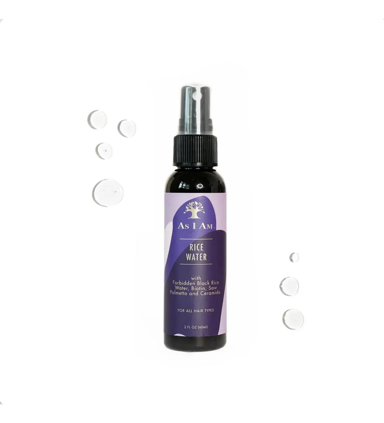 As I Am Hair Spray Rice Water 2 Fl Oz - with Forbidden Black Rice Saw Palmetto Biotin. - Buy Online on GoSupps.com