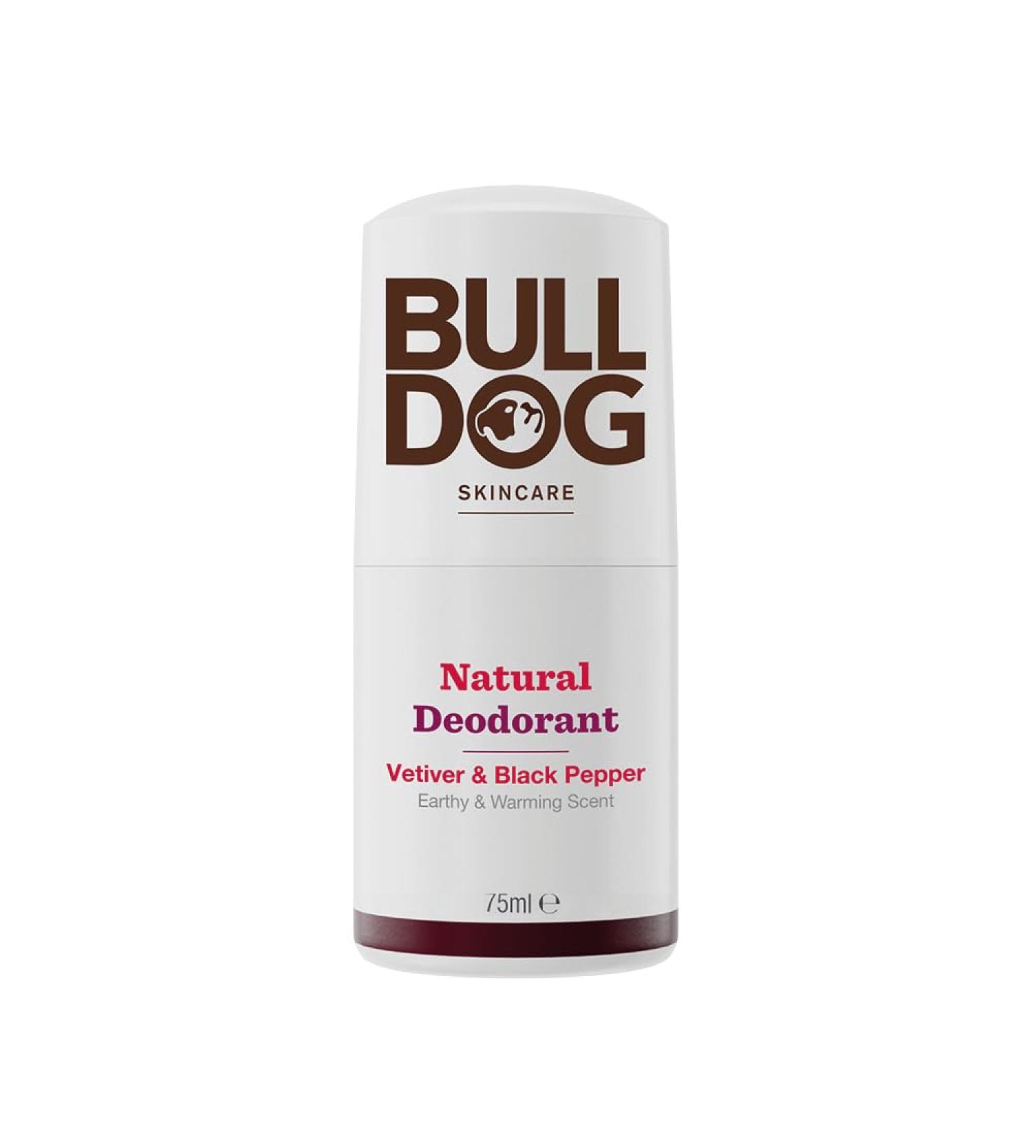 Bulldog Skincare Vetiver and Black Pepper Roll On Natural Deodorant White 75 ml Vetiver and Black Pepper 1 count (Pack of 1) - Buy Online on GoSupps.com