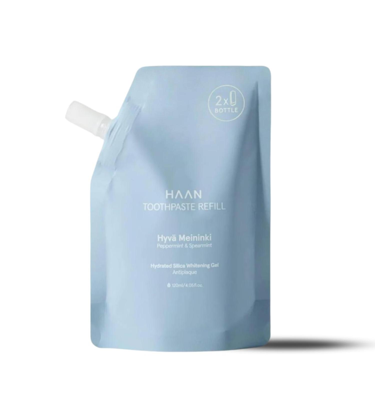 Haan Hyva Meiniinki Whitening Toothpaste - 96% Natural Fluoride-Free Vegan Cruelty-Free - 120 ml Refill for Healthy Smiles - Buy Online on GoSupps.com