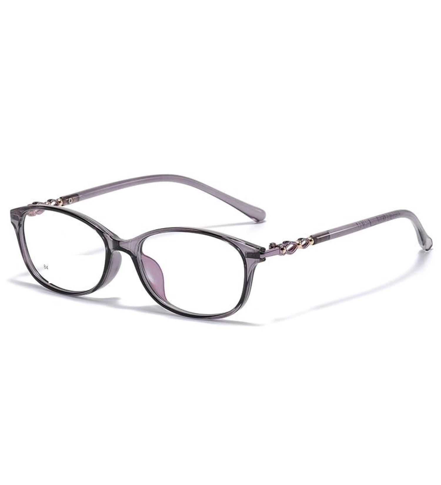 Qinzhenz Trendy Reading Glasses - Anti-Blue Light & UV Protection for Men & Women (+100 Gray) - Stylish Presbyopia Readers - Buy Online on GoSupps.com